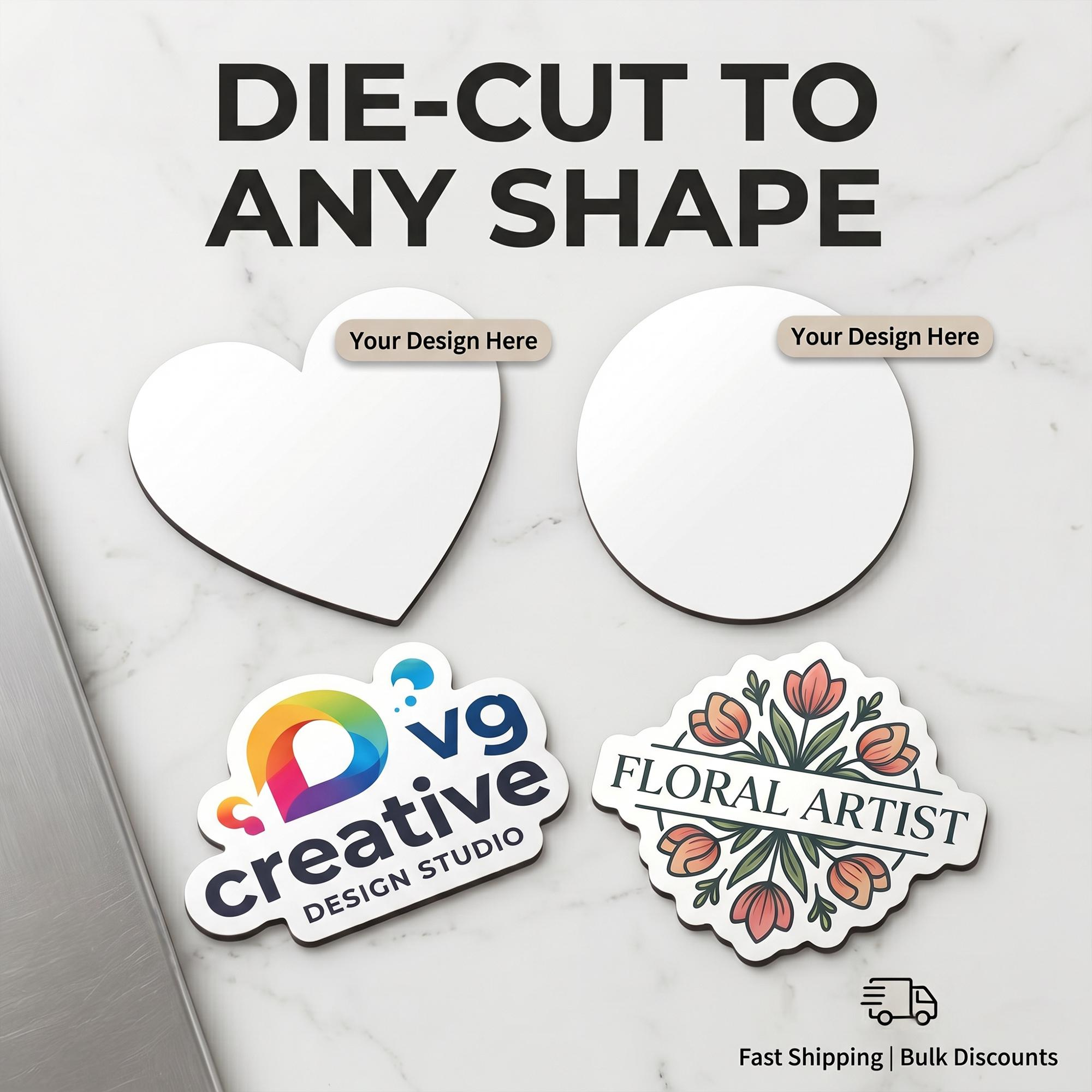 Custom Die Cut Fridge Magnet, Personalized Logo Business Promo, Photo Keepsake, Save The Date Bulk Order 1 - MeasureMason Custom Die Cut Fridge Magnet, Personalized Logo Business Promo, Photo Keepsake, Save The Date Bulk Order 1