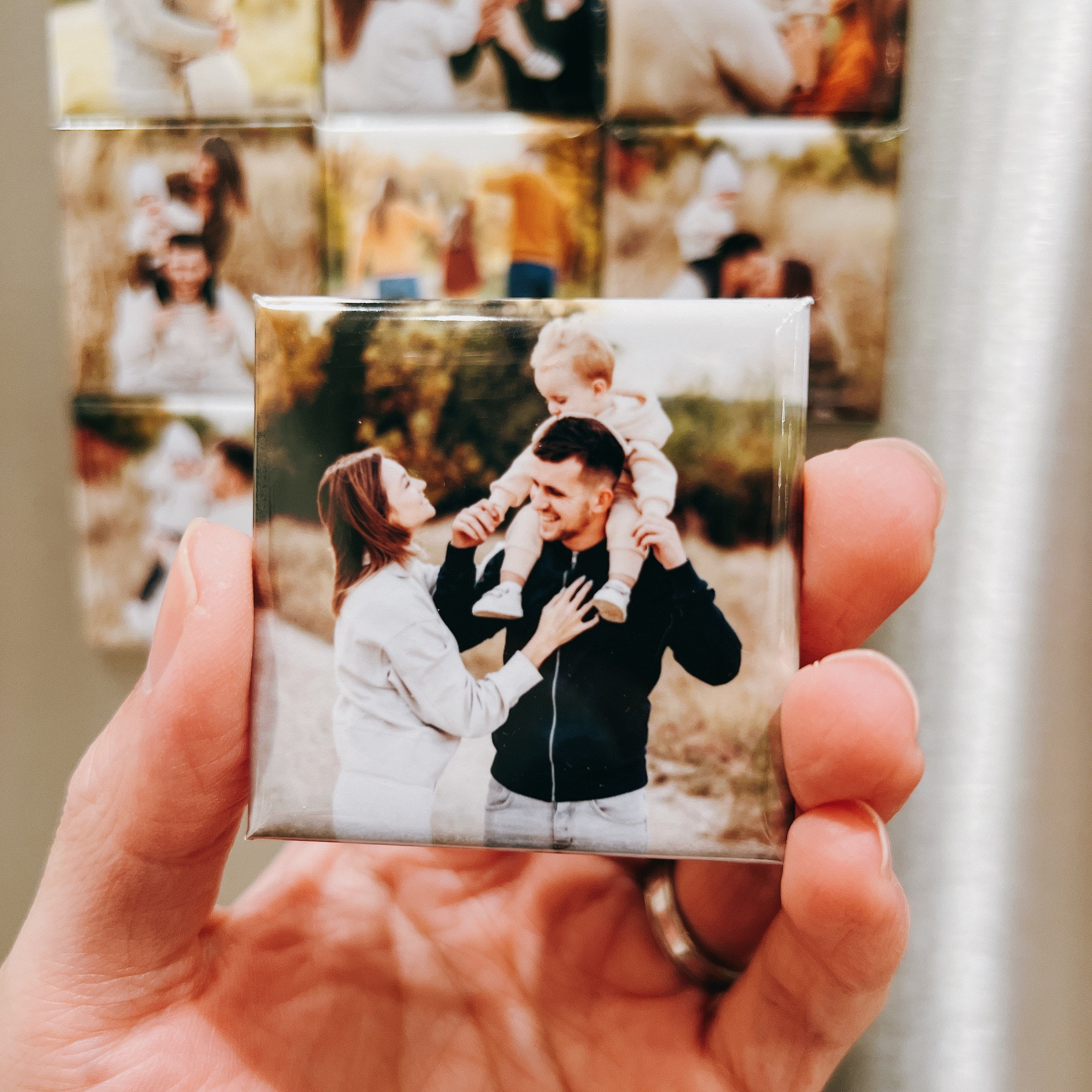 Custom Photo Magnets 2x2 Square - Personalized Refrigerator Fridge Magnet - Picture Magnet Save the Date Gift for Mom 3 - MeasureMason Custom Photo Magnets 2x2 Square - Personalized Refrigerator Fridge Magnet - Picture Magnet Save the Date Gift for Mom 3