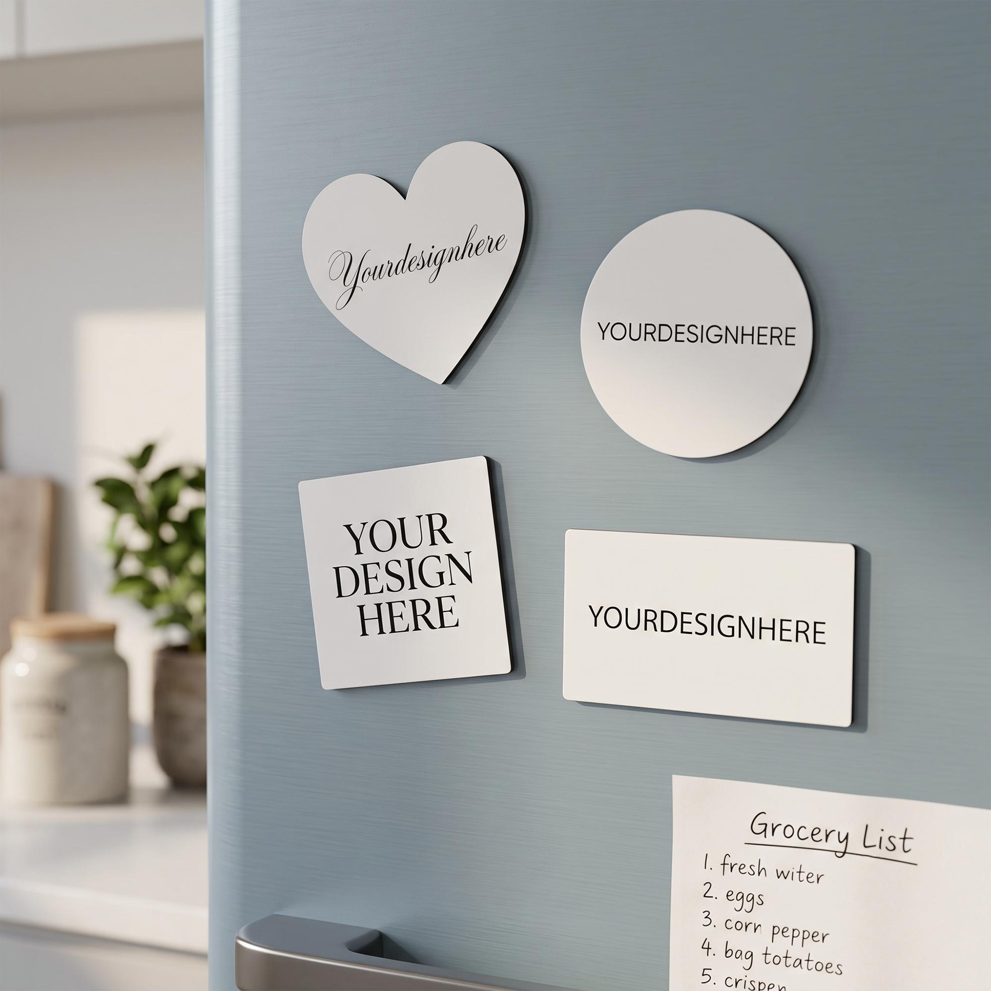 Custom Die Cut Fridge Magnet, Personalized Logo Business Promo, Photo Keepsake, Save The Date Bulk Order 3 - MeasureMason Custom Die Cut Fridge Magnet, Personalized Logo Business Promo, Photo Keepsake, Save The Date Bulk Order 3