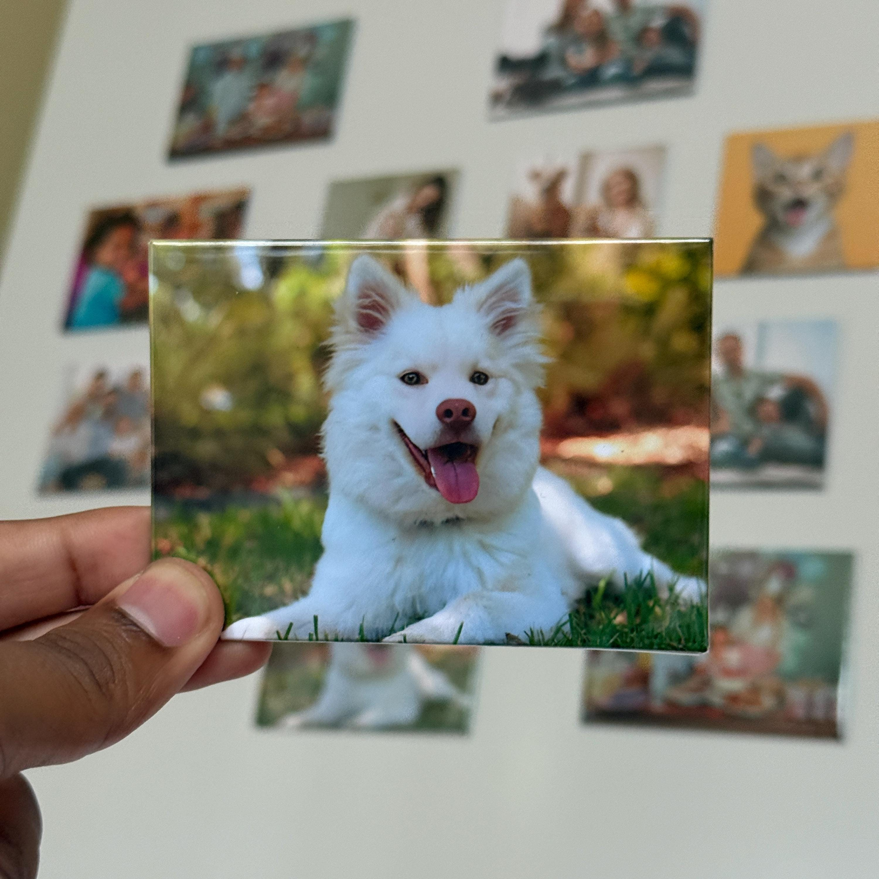 Custom Photo Fridge Magnet, Personalised Picture Magnet Gift, Memory Keepsake for Anniversary and Pet Family Photos 4 - MeasureMason Custom Photo Fridge Magnet, Personalised Picture Magnet Gift, Memory Keepsake for Anniversary and Pet Family Photos 4