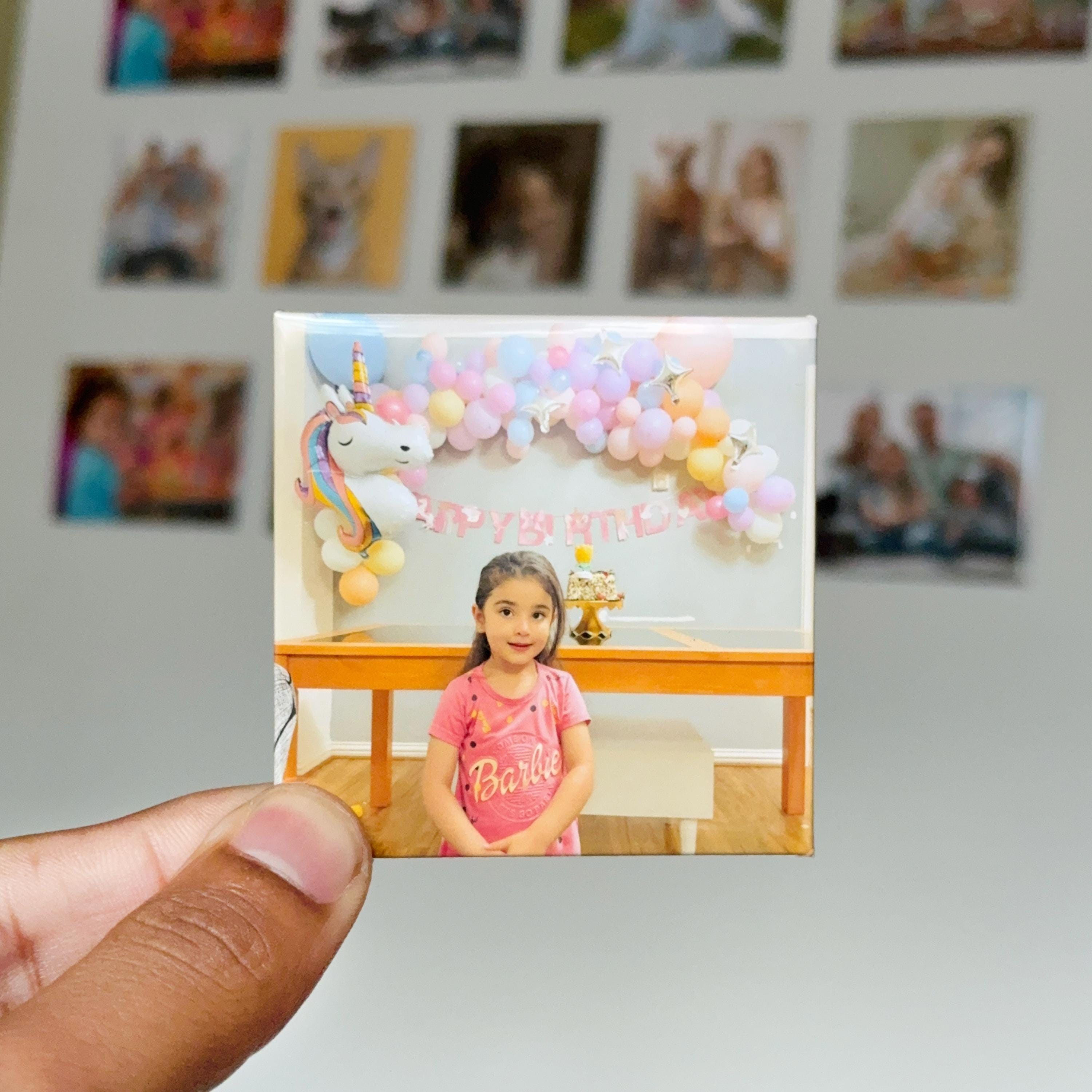 Custom Photo Fridge Magnet, Personalised Picture Magnet Gift, Memory Keepsake for Anniversary and Pet Family Photos 2 - MeasureMason Custom Photo Fridge Magnet, Personalised Picture Magnet Gift, Memory Keepsake for Anniversary and Pet Family Photos 2