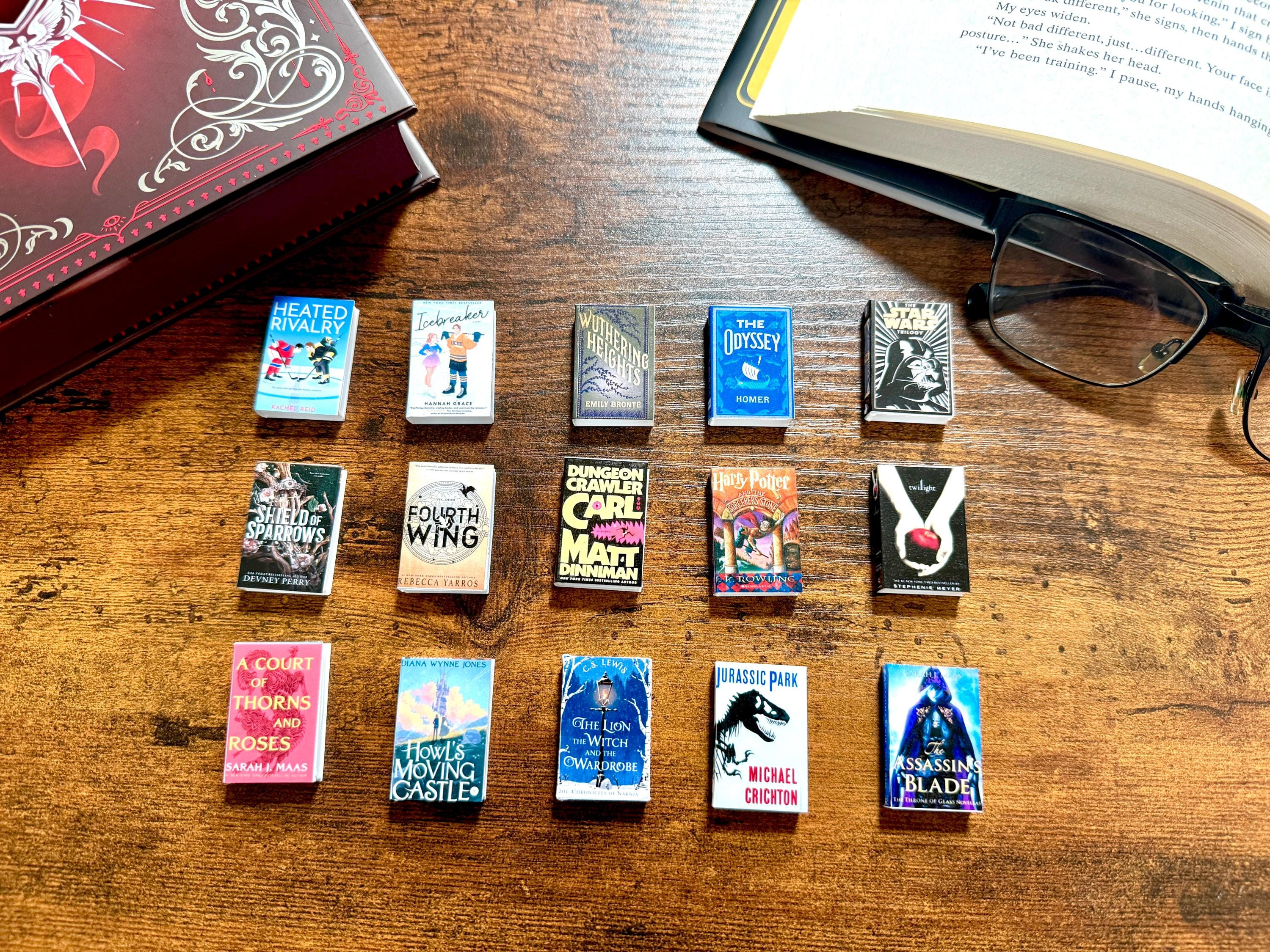 Custom 3D Printed Book Magnets for Fridges - Personalized Bookish Gift Set