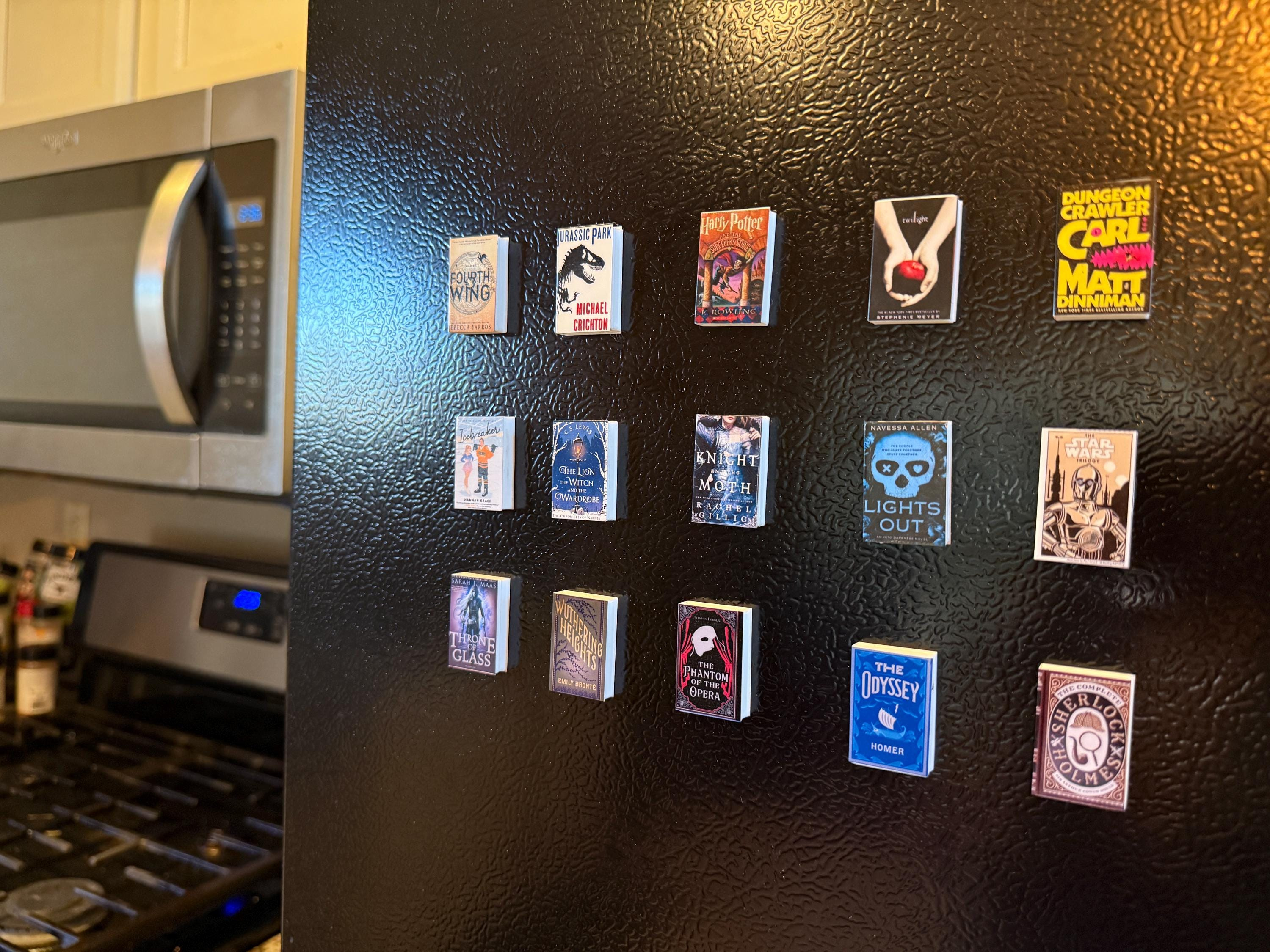 Custom 3D Printed Book Magnets for Fridges - Personalized Bookish Gift Set 4 - MeasureMason Custom 3D Printed Book Magnets for Fridges - Personalized Bookish Gift Set 4