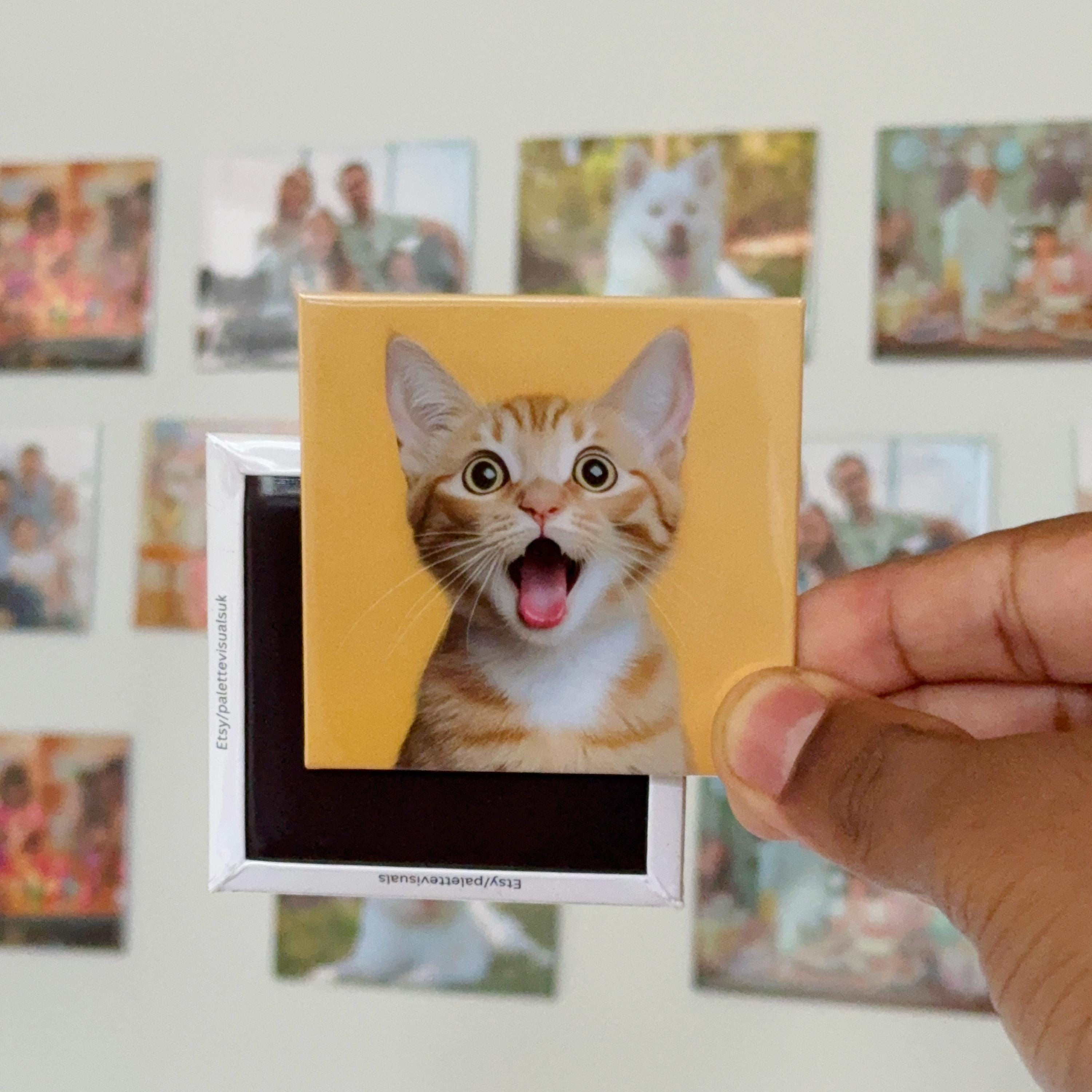 Custom Photo Fridge Magnet, Personalised Picture Magnet Gift, Memory Keepsake for Anniversary and Pet Family Photos 1 - MeasureMason Custom Photo Fridge Magnet, Personalised Picture Magnet Gift, Memory Keepsake for Anniversary and Pet Family Photos 1