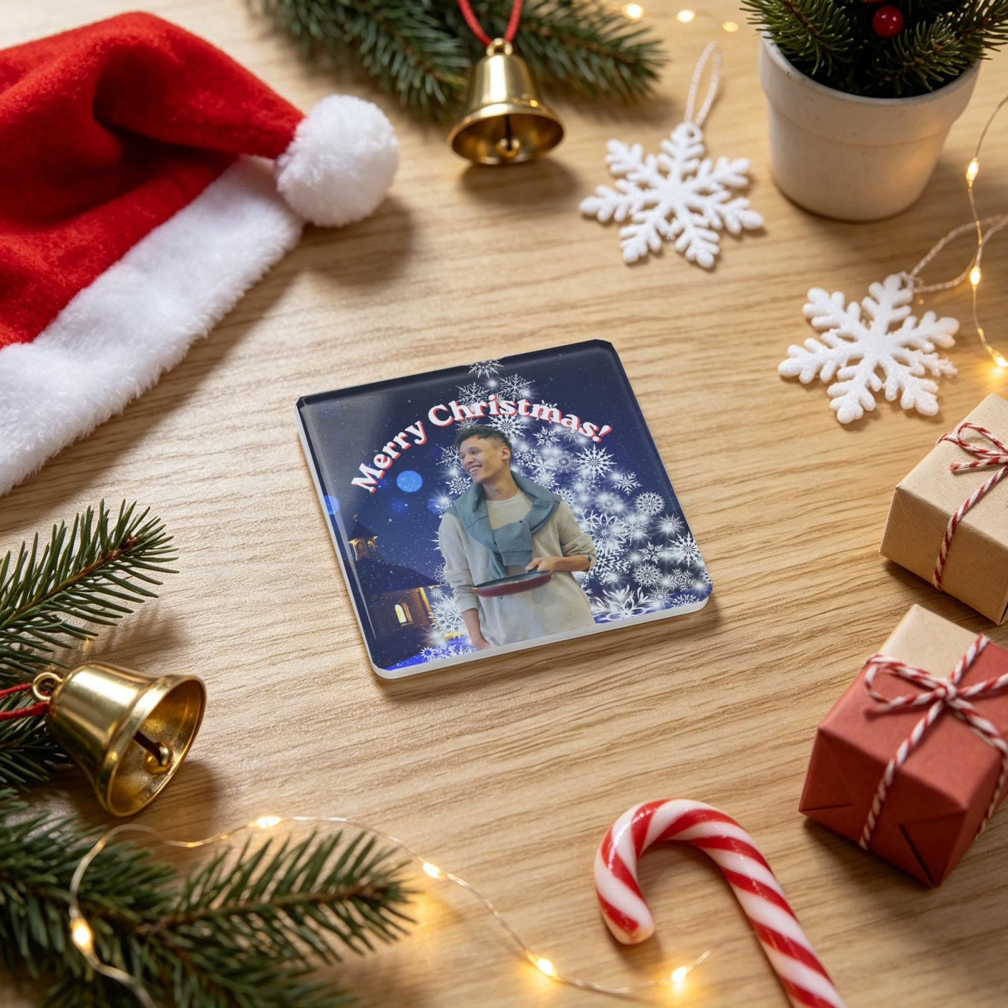 Custom Photo Fridge Magnet, Tempered Glass Square Round Magnet, Personalized Christmas Anniversary Gift Him Her Kitchen 2 - MeasureMason Custom Photo Fridge Magnet, Tempered Glass Square Round Magnet, Personalized Christmas Anniversary Gift Him Her Kitchen 2