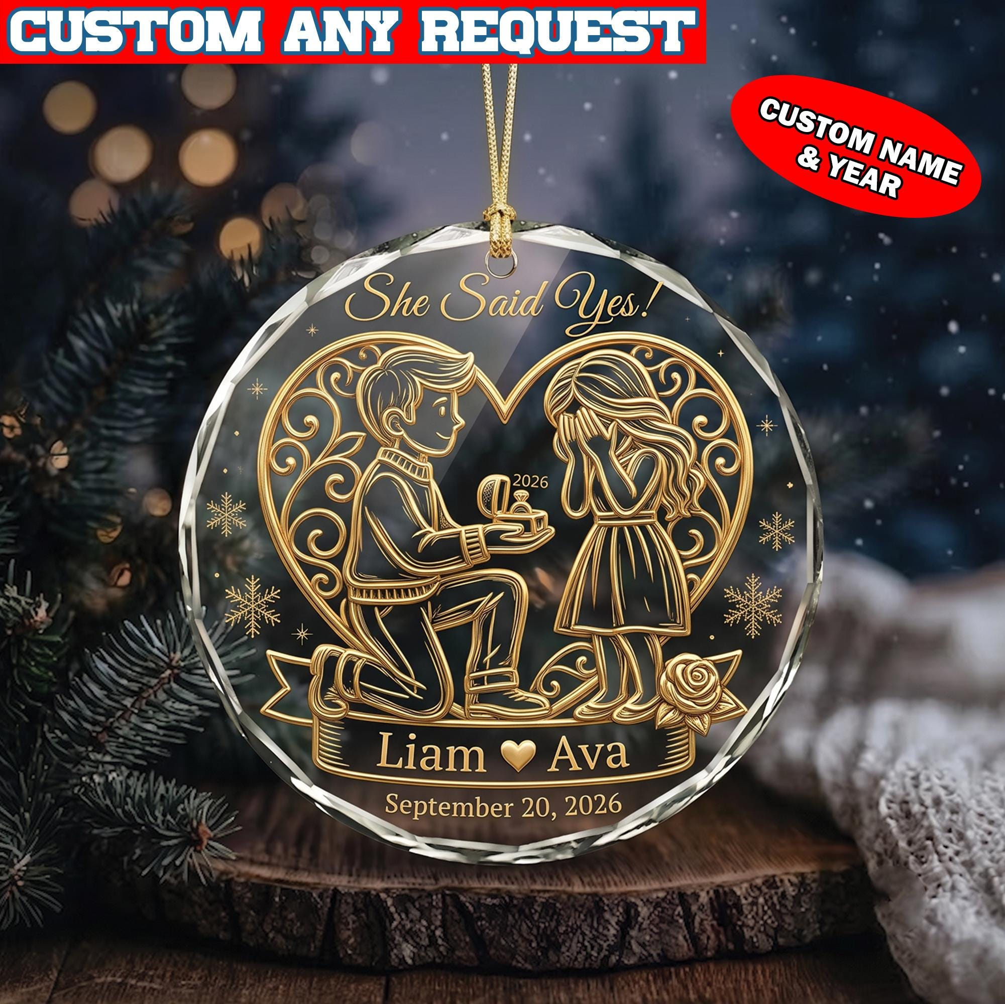 Personalized Family Christmas Ornament - Custom Acrylic Holiday Keepsake Gift Personalized Family Christmas Ornament - Custom Acrylic Holiday Keepsake Gift