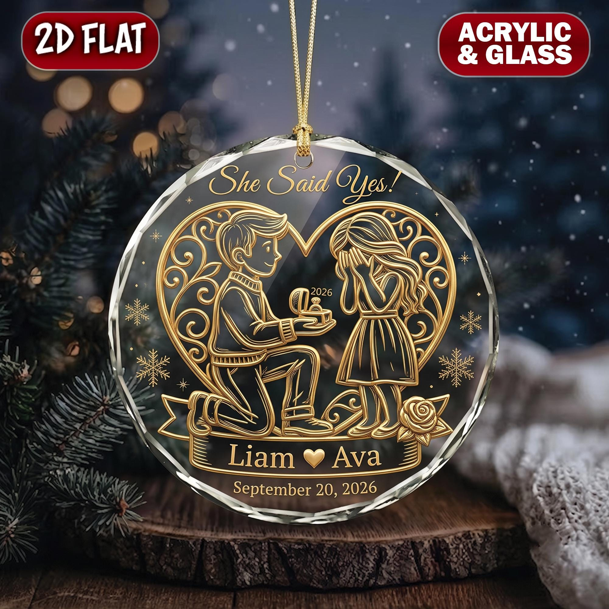 Personalized Family Christmas Ornament - Custom Acrylic Holiday Keepsake Gift 1 - MeasureMason Personalized Family Christmas Ornament - Custom Acrylic Holiday Keepsake Gift 1