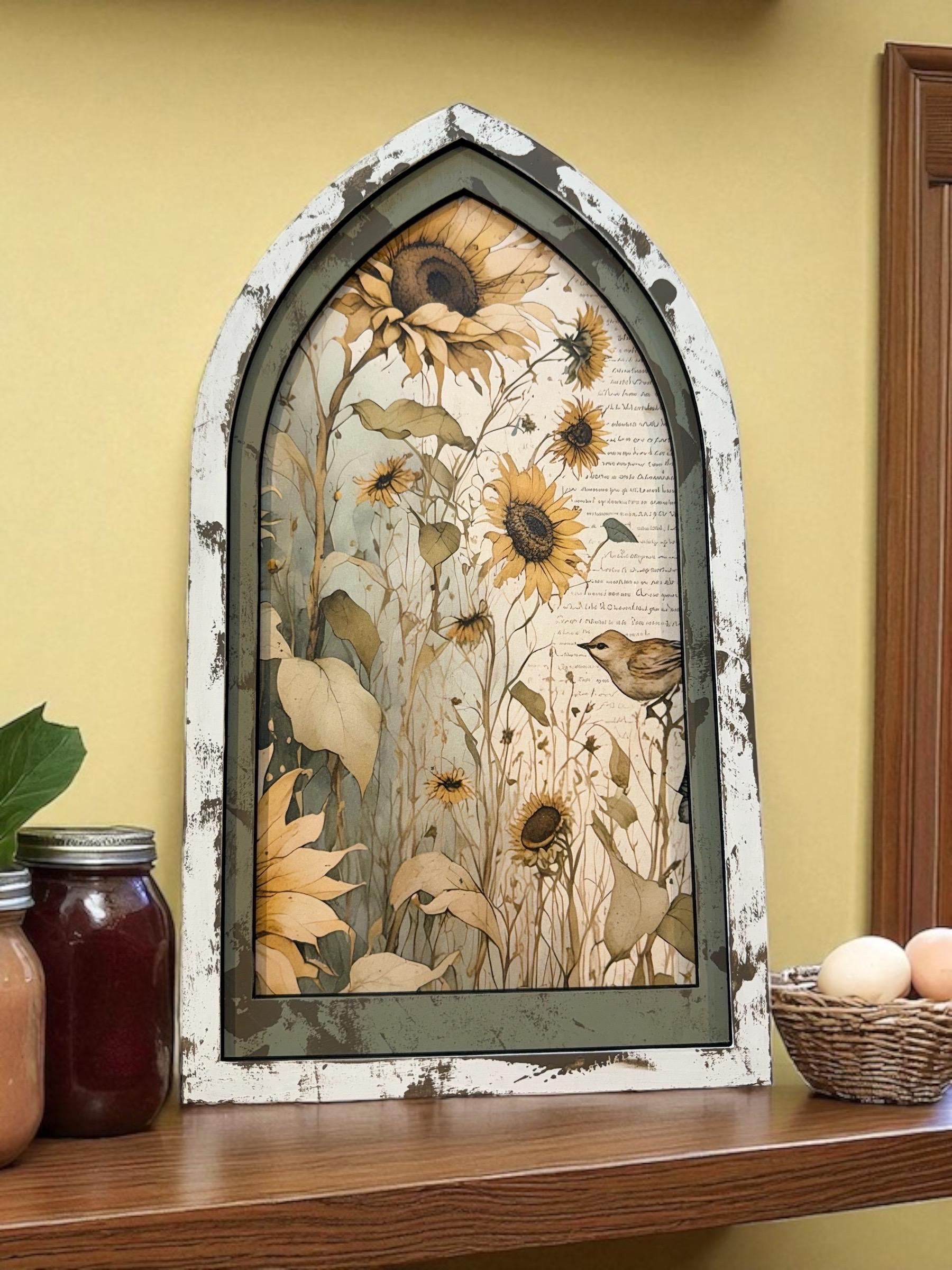 Cathedral Arch Frame Blank - DIY Wood Surface, 2 Sizes Available, Great for Decoupage #745 1 - MeasureMason Cathedral Arch Frame Blank - DIY Wood Surface, 2 Sizes Available, Great for Decoupage #745 1