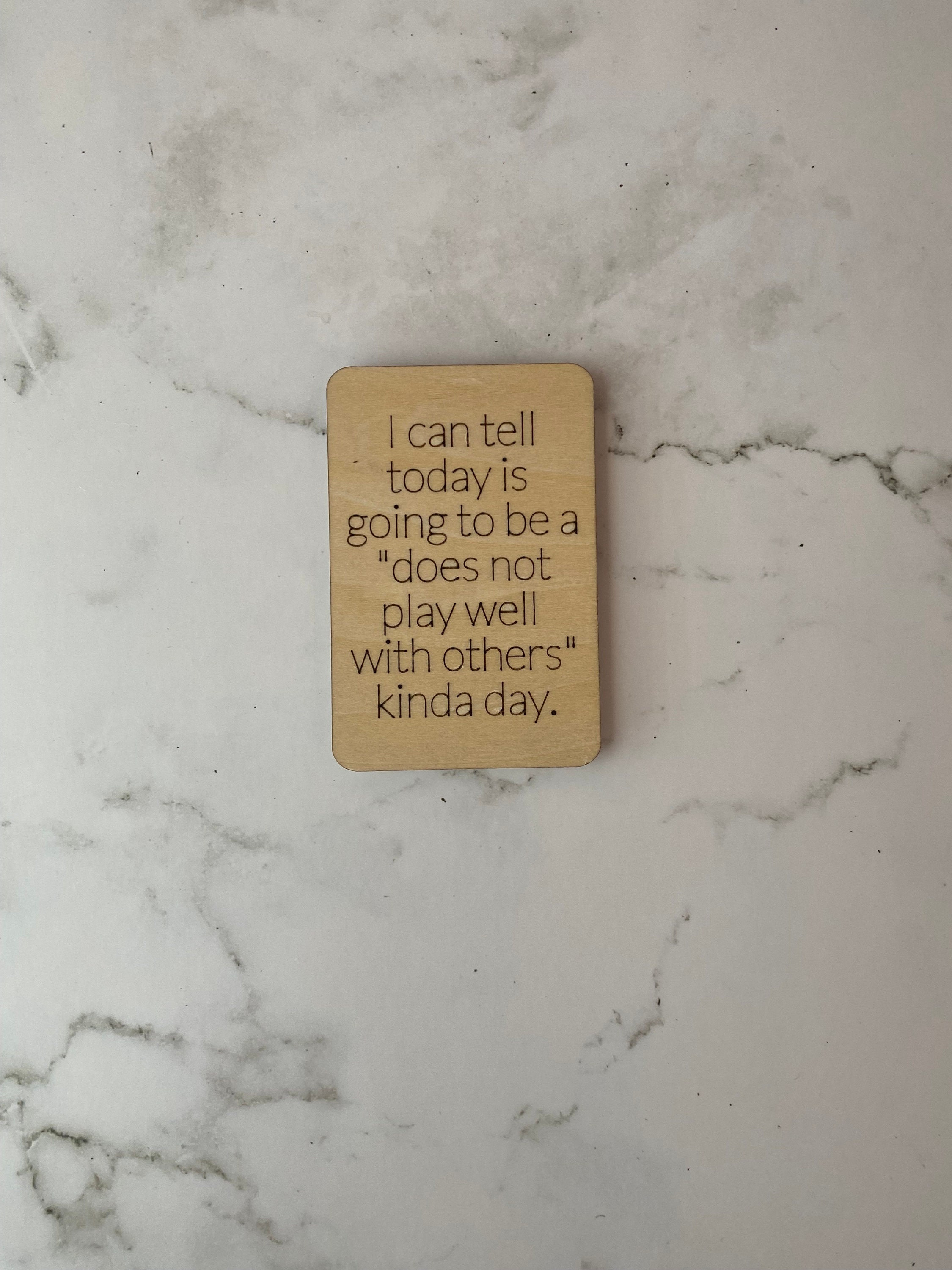 Funny Laser Engraved Basswood Wood Magnet - Snarky Fridge Decor Gift for Co-Worker or Friend, Stocking Stuffer 3 - MeasureMason Funny Laser Engraved Basswood Wood Magnet - Snarky Fridge Decor Gift for Co-Worker or Friend, Stocking Stuffer 3