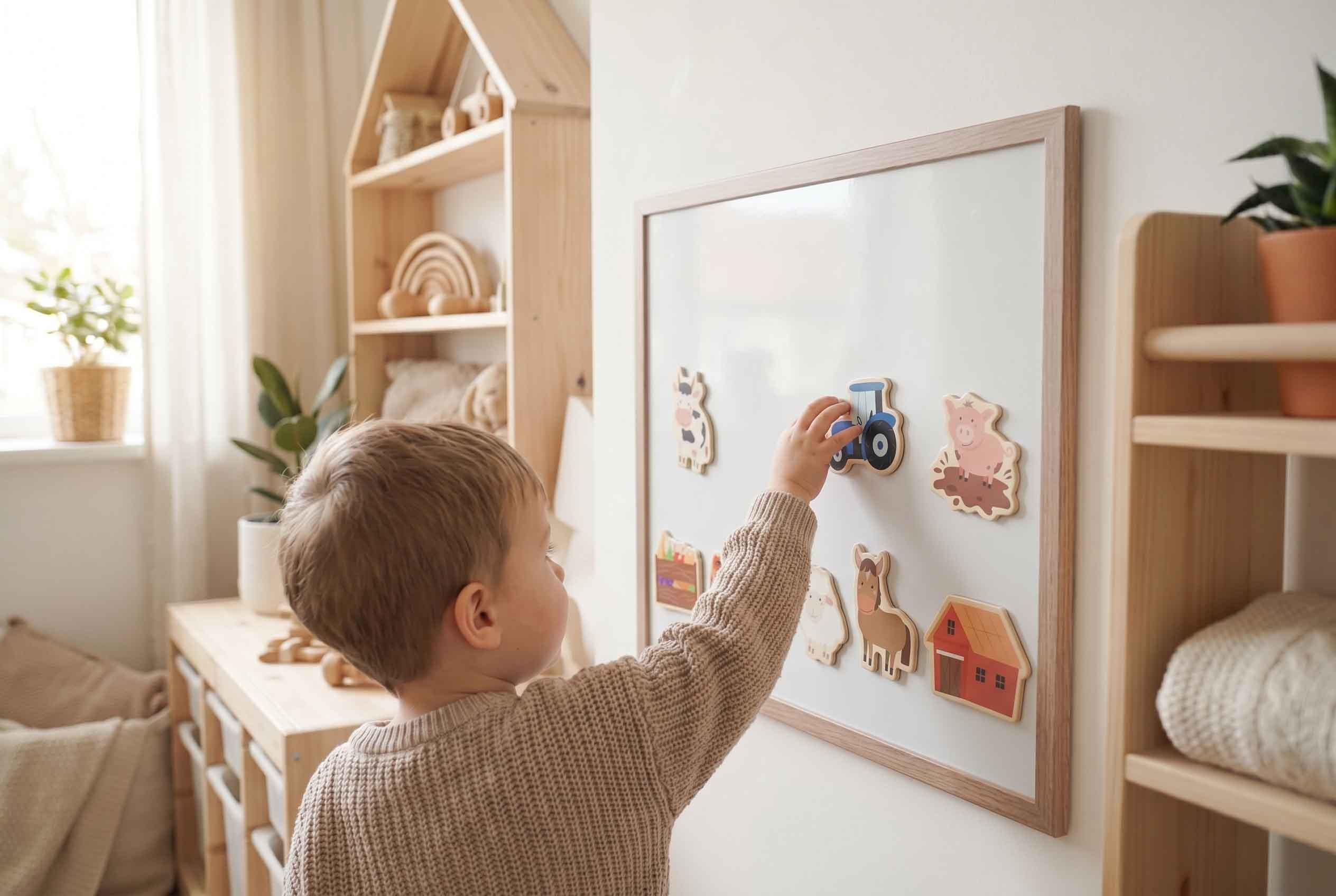 20-Piece Wooden Farm Animal Fridge Magnet Set for Kids & Home Decor 3 - MeasureMason 20-Piece Wooden Farm Animal Fridge Magnet Set for Kids & Home Decor 3