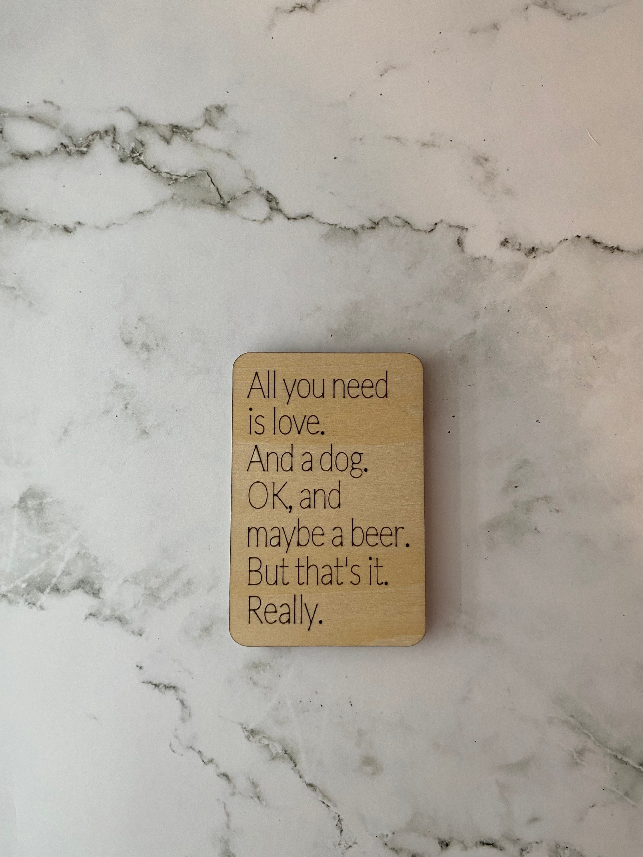 Funny Laser Engraved Basswood Wood Magnet - Snarky Fridge Decor Gift for Co-Worker or Friend, Stocking Stuffer 4 - MeasureMason Funny Laser Engraved Basswood Wood Magnet - Snarky Fridge Decor Gift for Co-Worker or Friend, Stocking Stuffer 4