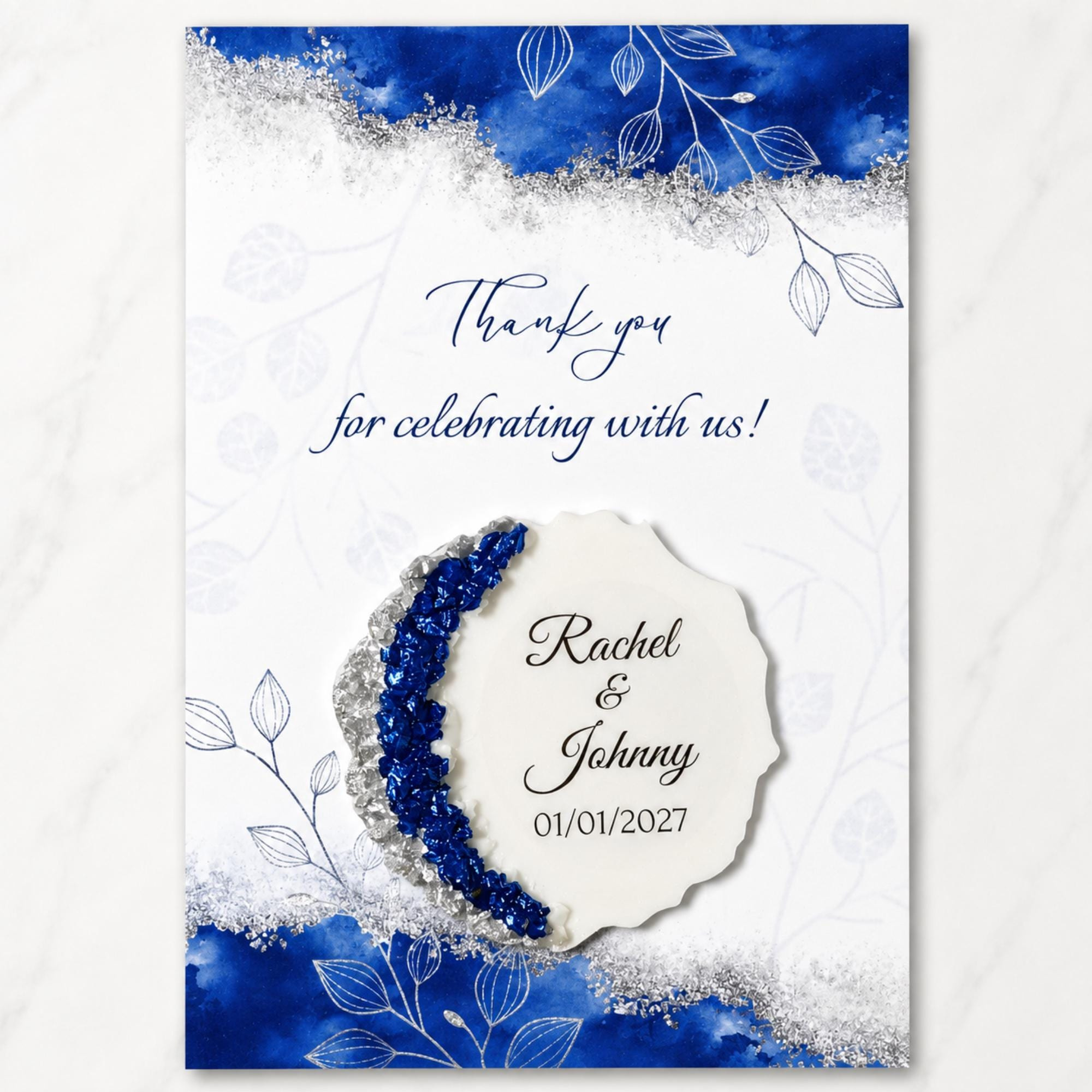 Personalized Epoxy Fridge Magnet Favors, Custom Wedding Keepsakes for Guests, Bulk Bridal Shower Souvenirs with Card Personalized Epoxy Fridge Magnet Favors, Custom Wedding Keepsakes for Guests, Bulk Bridal Shower Souvenirs with Card