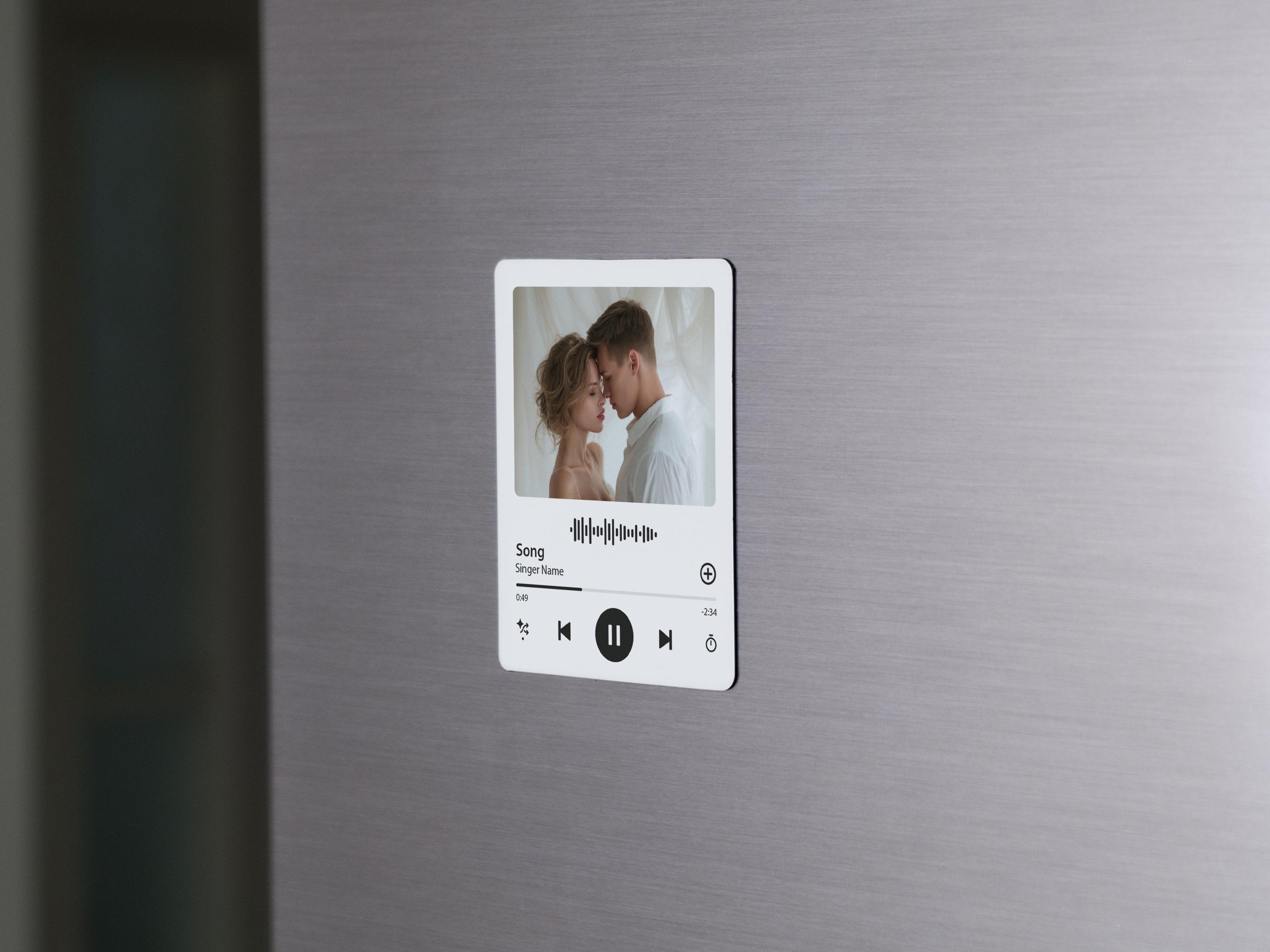 Custom Music Magnet - Personalized Spotify Code Fridge Magnet with Photo - Unique Music Lover Gift 2 - MeasureMason Custom Music Magnet - Personalized Spotify Code Fridge Magnet with Photo - Unique Music Lover Gift 2
