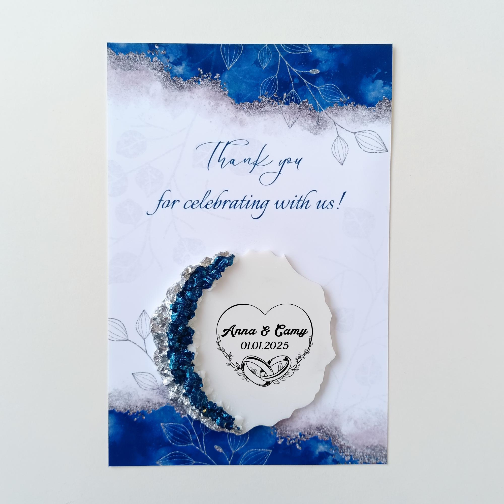 Personalized Epoxy Fridge Magnet Favors, Custom Wedding Keepsakes for Guests, Bulk Bridal Shower Souvenirs with Card 4 - MeasureMason Personalized Epoxy Fridge Magnet Favors, Custom Wedding Keepsakes for Guests, Bulk Bridal Shower Souvenirs with Card 4
