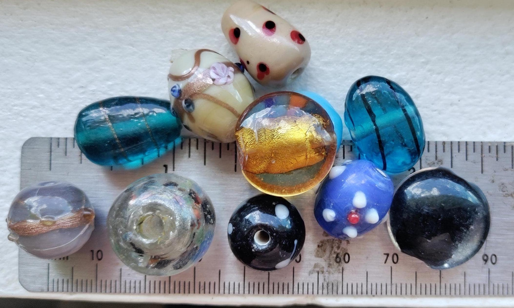 Chunky Glass Craft Beads for Suncatchers and Ornaments - 50g Multicolor Mixed Boho Beads 14mm+ with 2-4mm Holes 1 - MeasureMason Chunky Glass Craft Beads for Suncatchers and Ornaments - 50g Multicolor Mixed Boho Beads 14mm+ with 2-4mm Holes 1