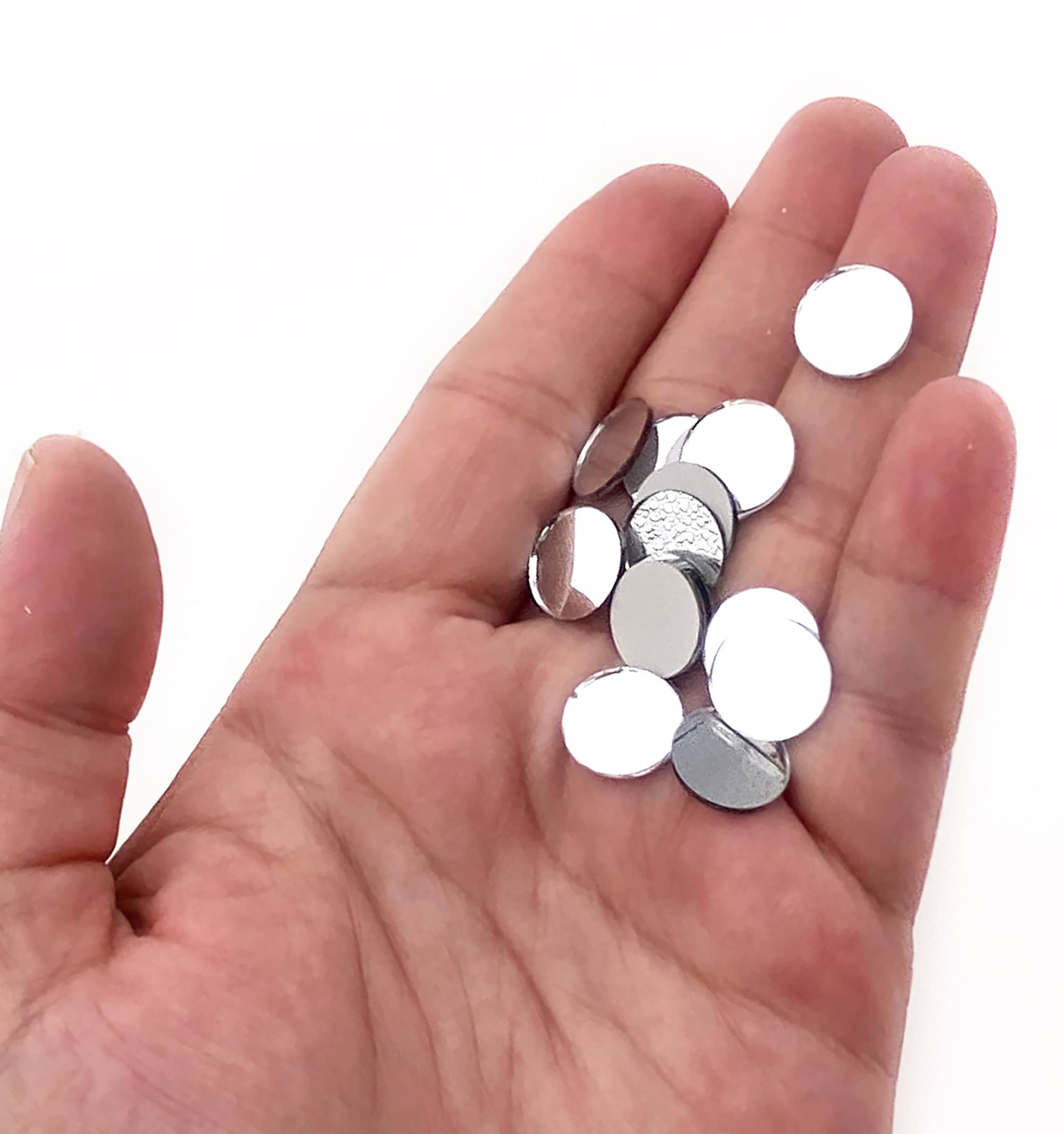 Lot of 100 Mini Round Glass Mirrors 1/2 Inch 13mm Shisha Embroidery Mosaic Craft Supplies 2 - MeasureMason Lot of 100 Mini Round Glass Mirrors 1/2 Inch 13mm Shisha Embroidery Mosaic Craft Supplies 2