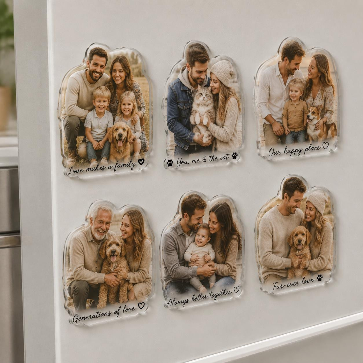 Custom Acrylic Photo Fridge Magnet – 4 Inch Family Keepsake, UV Printed Personalized Gift 1 - MeasureMason Custom Acrylic Photo Fridge Magnet – 4 Inch Family Keepsake, UV Printed Personalized Gift 1