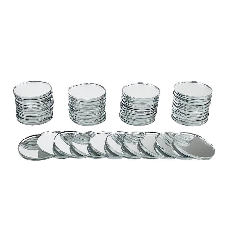 Lot of 100 Mini Round Glass Mirrors 1/2 Inch 13mm Shisha Embroidery Mosaic Craft Supplies 3 - MeasureMason Lot of 100 Mini Round Glass Mirrors 1/2 Inch 13mm Shisha Embroidery Mosaic Craft Supplies 3