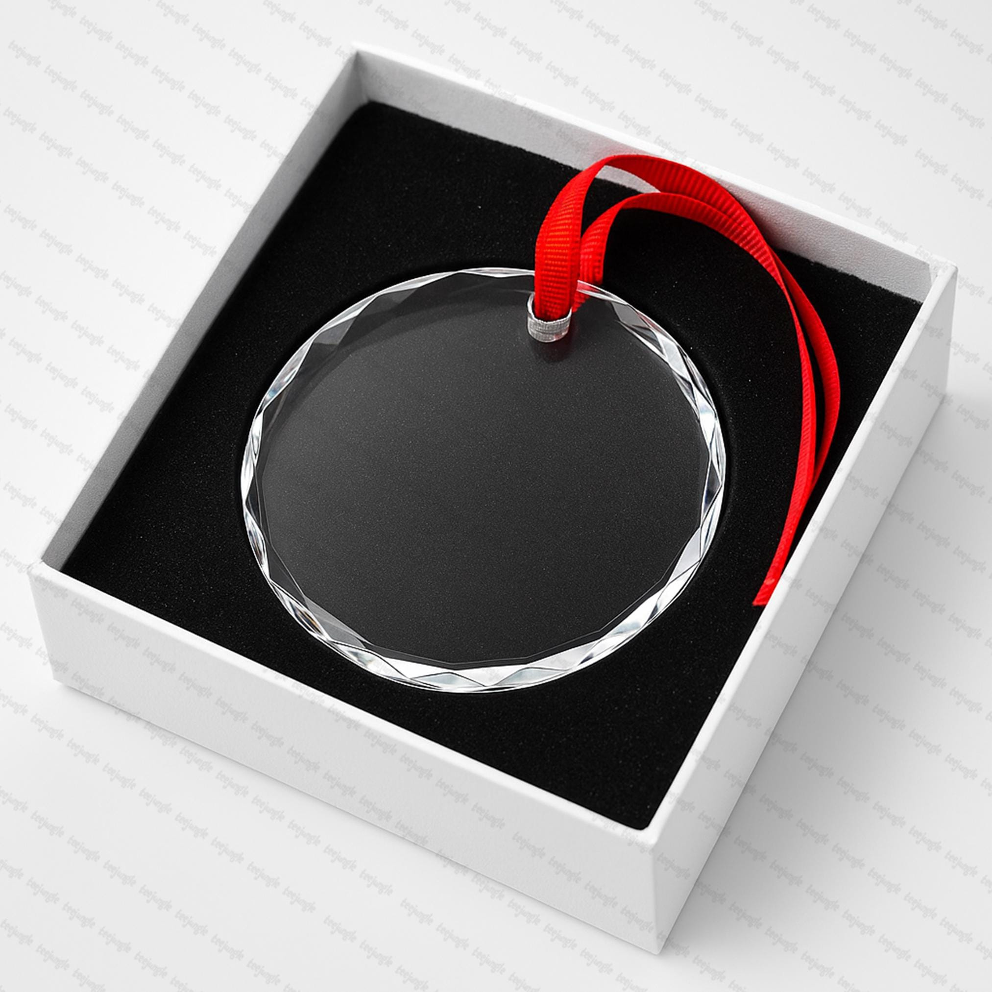 Ready to Ship Glass Ornament Blank for Laser Engraving & UV Printing