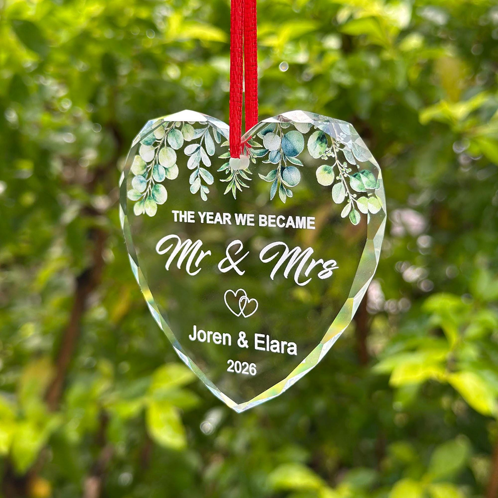 Personalized Glass Christmas Ornament – Custom Name & Photo Keepsake Tree Decoration 2 - MeasureMason Personalized Glass Christmas Ornament – Custom Name & Photo Keepsake Tree Decoration 2