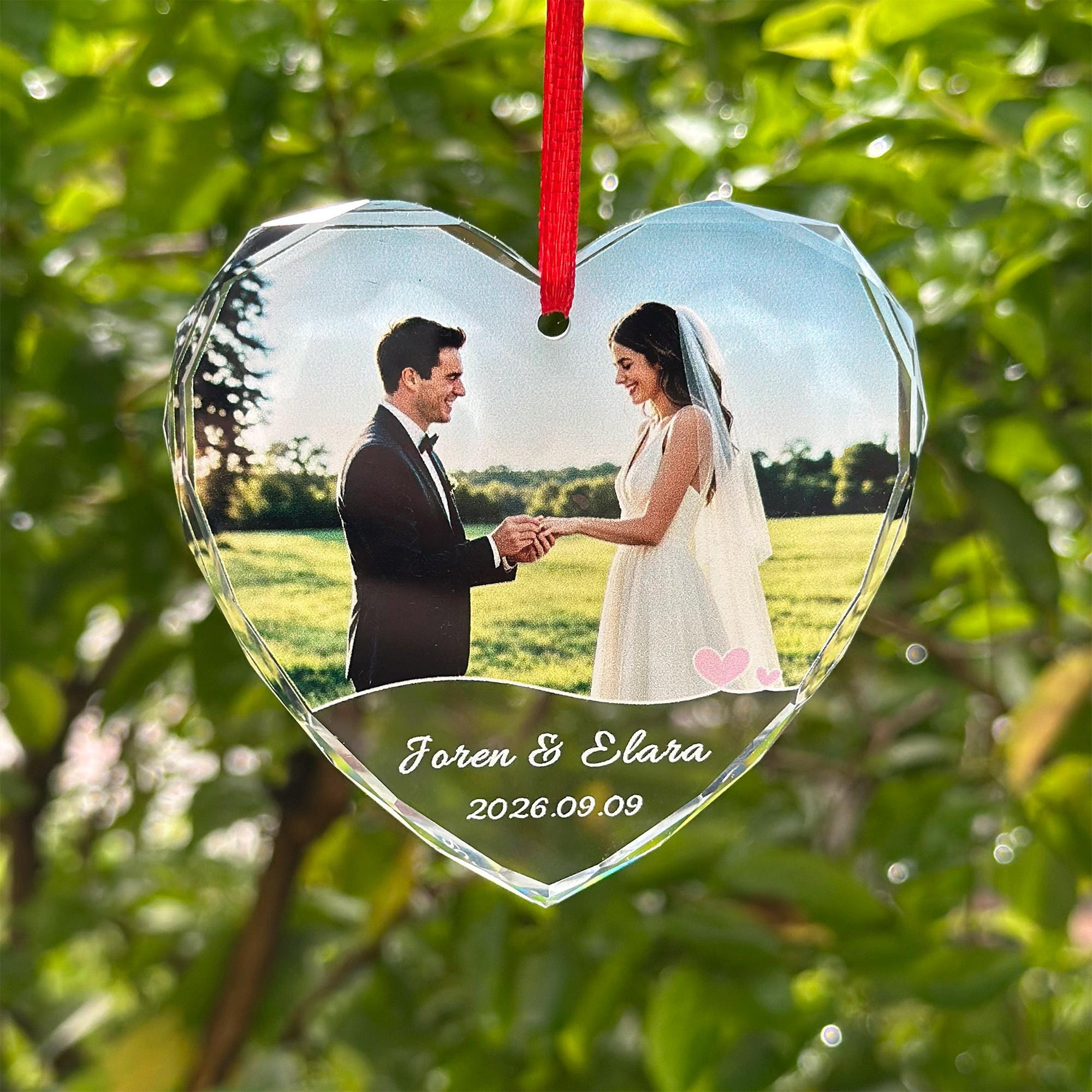 Personalized Glass Christmas Ornament – Custom Name & Photo Keepsake Tree Decoration Personalized Glass Christmas Ornament – Custom Name & Photo Keepsake Tree Decoration