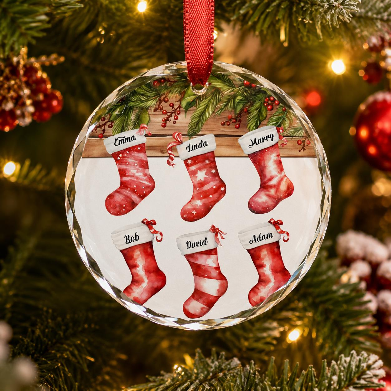 Personalized Christmas Ornament - Custom Family Name Keepsake - Handmade Holiday Decoration 2 - MeasureMason Personalized Christmas Ornament - Custom Family Name Keepsake - Handmade Holiday Decoration 2