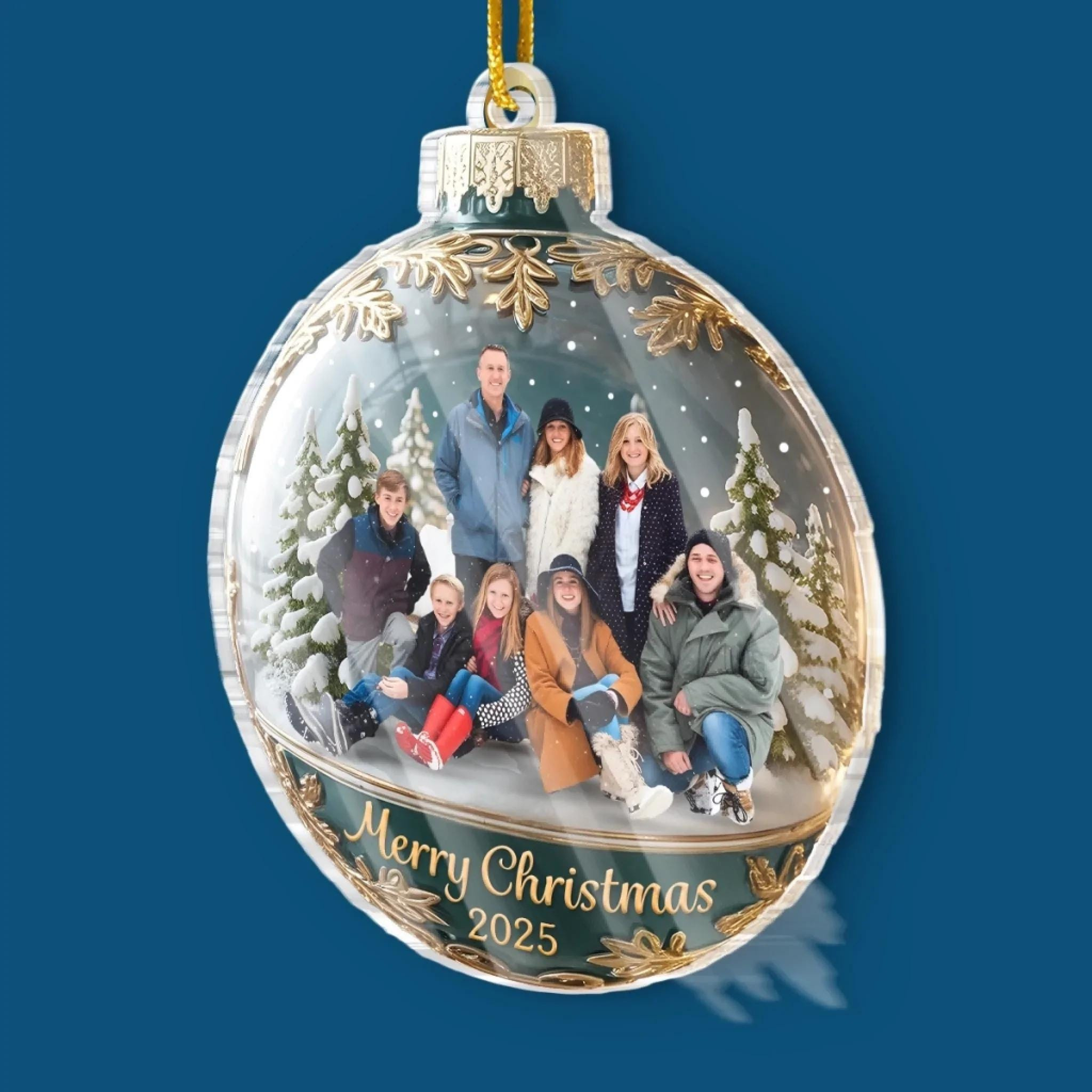 2D Flat Custom Family Photo Ornament, Personalized Christmas Keepsake 2025, Large Family Holiday Decoration Gift 3 - MeasureMason 2D Flat Custom Family Photo Ornament, Personalized Christmas Keepsake 2025, Large Family Holiday Decoration Gift 3