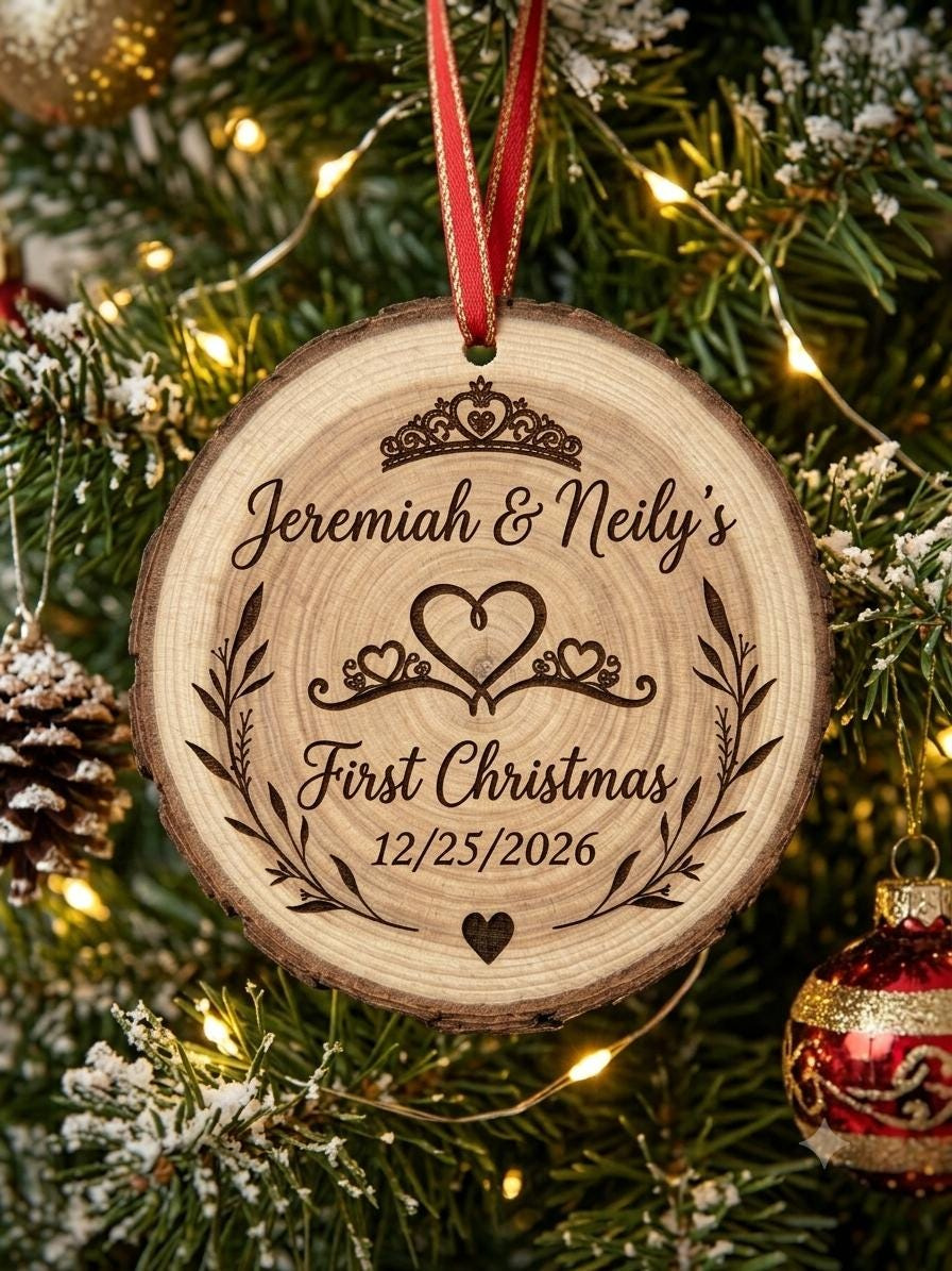 Personalized Wood Slice Ornament - Engraved Wedding Favor, Quinceañera Keepsake, Custom Sweet 15 Gift 4 - MeasureMason Personalized Wood Slice Ornament - Engraved Wedding Favor, Quinceañera Keepsake, Custom Sweet 15 Gift 4