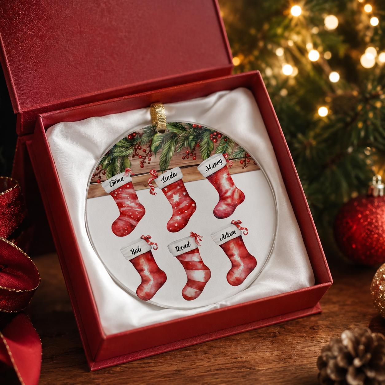 Personalized Christmas Ornament - Custom Family Name Keepsake - Handmade Holiday Decoration 1 - MeasureMason Personalized Christmas Ornament - Custom Family Name Keepsake - Handmade Holiday Decoration 1