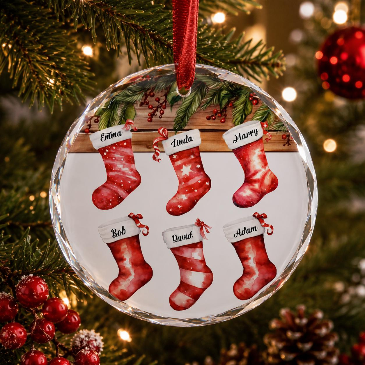 Personalized Christmas Ornament - Custom Family Name Keepsake - Handmade Holiday Decoration Personalized Christmas Ornament - Custom Family Name Keepsake - Handmade Holiday Decoration