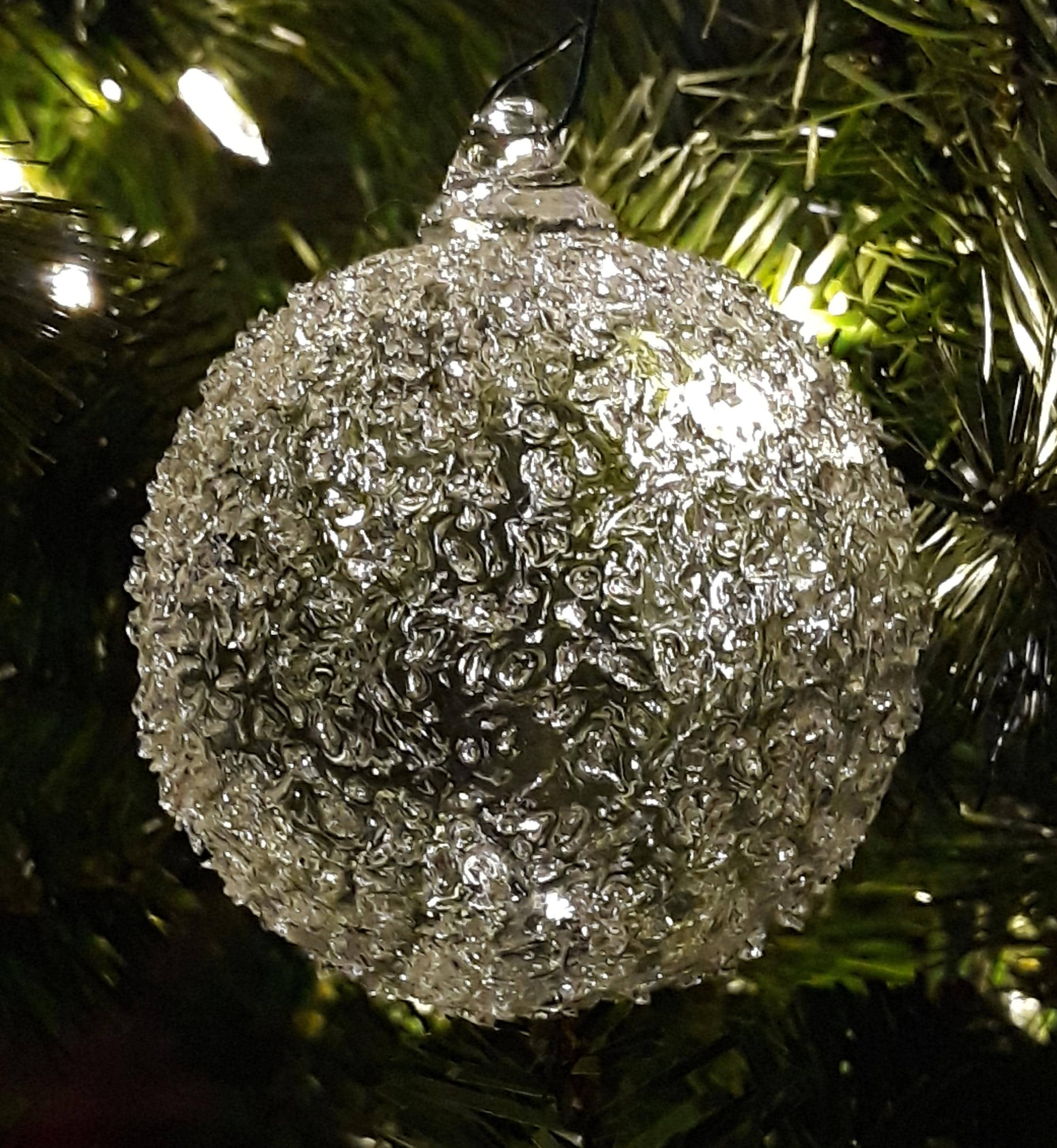 Handblown Glass Ornament by Tazza Glass - Clear