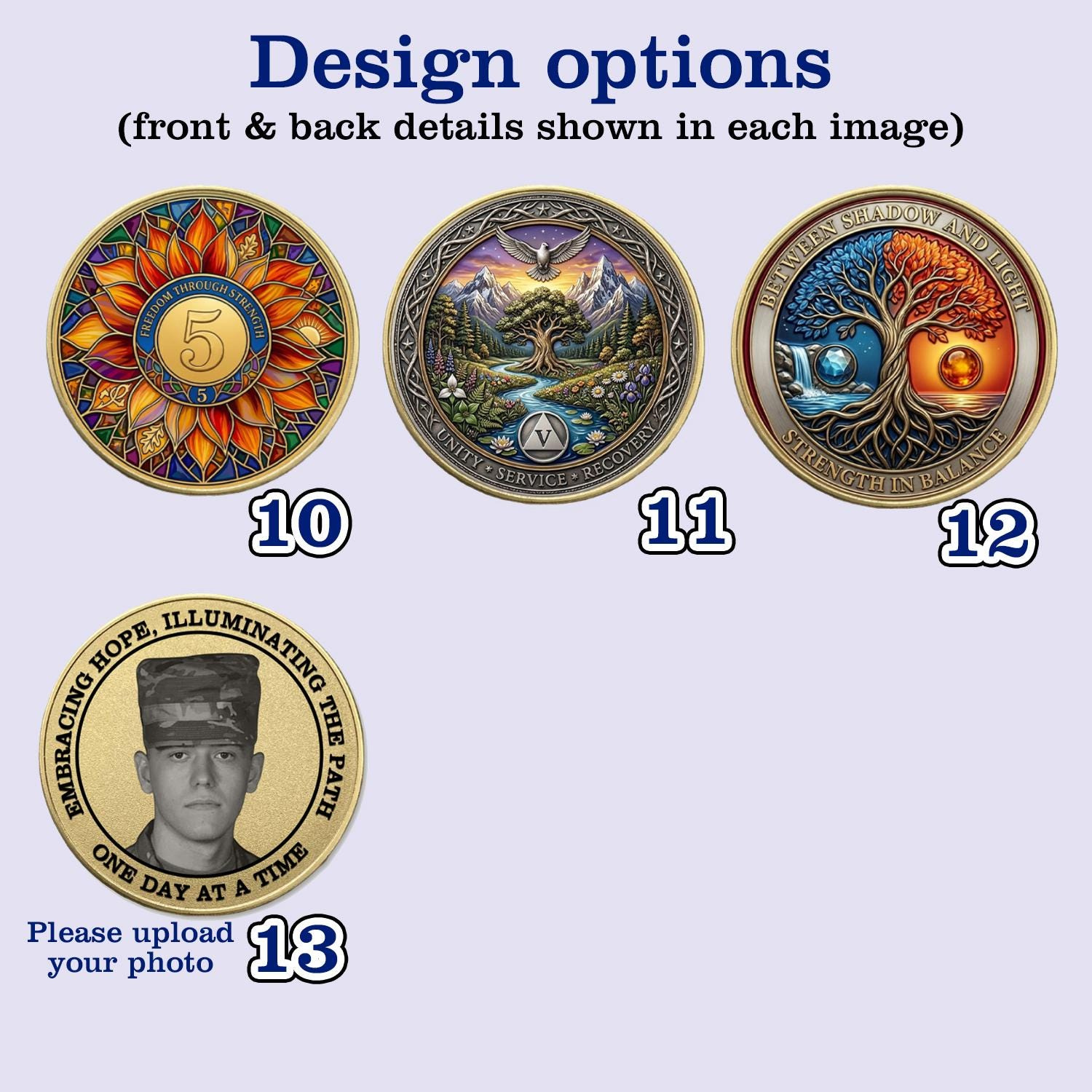 Personalized Sobriety 3D Relief Coin - Custom AA Recovery Medallion, Serenity Prayer Challenge Coin, Anniversary Gift 2 - MeasureMason Personalized Sobriety 3D Relief Coin - Custom AA Recovery Medallion, Serenity Prayer Challenge Coin, Anniversary Gift 2
