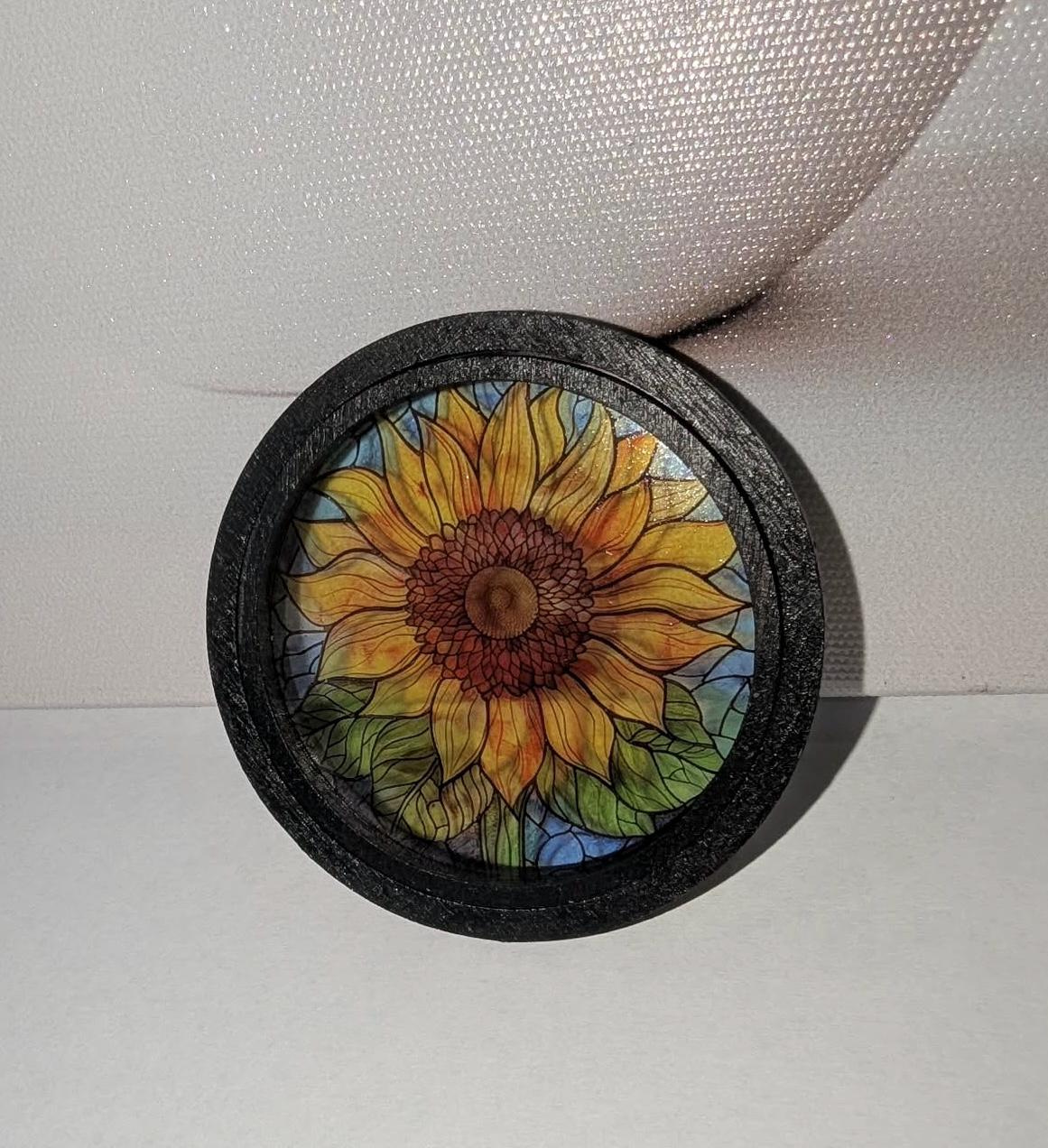 1:12 Miniature Stained Glass Round Window, 2 Inch Dollhouse Window 2 - MeasureMason 1:12 Miniature Stained Glass Round Window, 2 Inch Dollhouse Window 2
