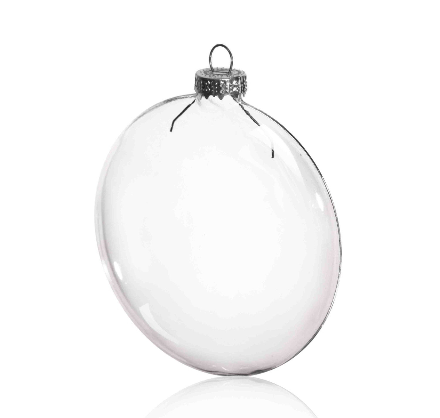 100pcs Glass Skinny Flat Disc Christmas Ball Ornaments - 80mm DIY Paintable Fillable 1 - MeasureMason 100pcs Glass Skinny Flat Disc Christmas Ball Ornaments - 80mm DIY Paintable Fillable 1