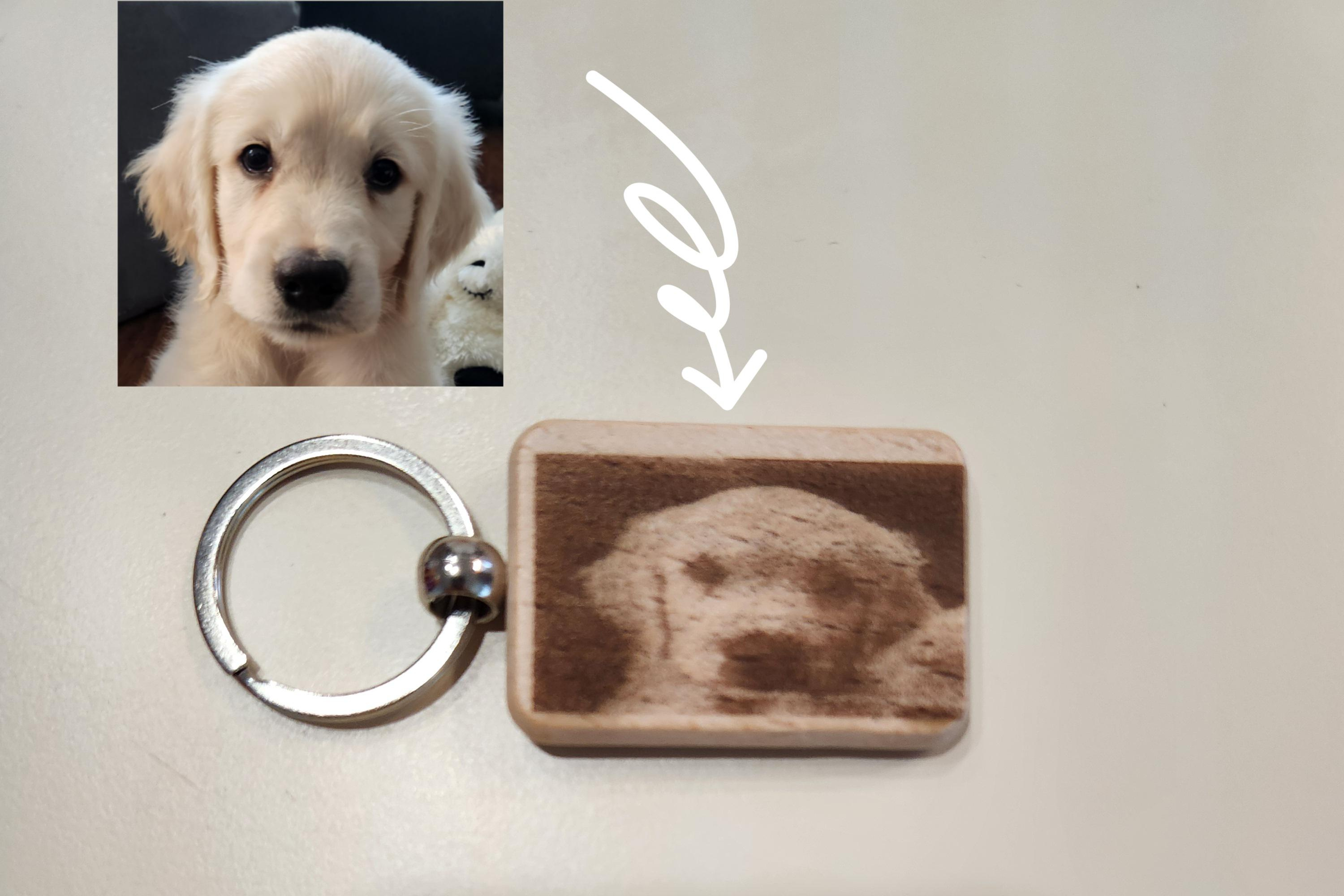 Personalized Wooden Keychain - Custom Engraved Text, Logo, or Picture - Wedding Favor Gift 3 - MeasureMason Personalized Wooden Keychain - Custom Engraved Text, Logo, or Picture - Wedding Favor Gift 3