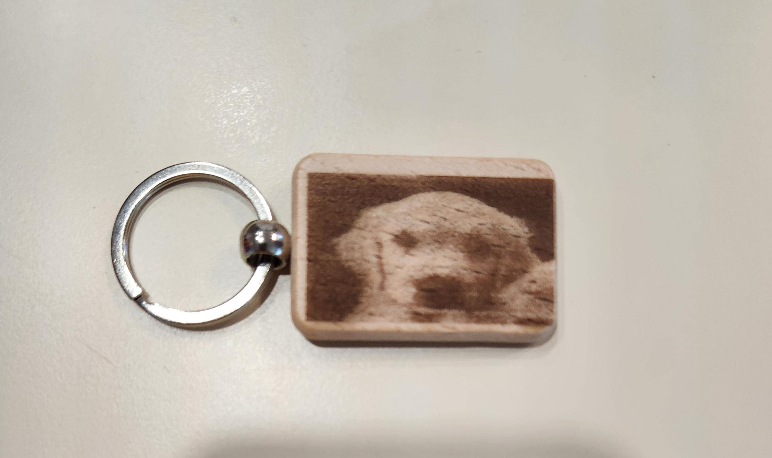 Personalized Wooden Keychain - Custom Engraved Text, Logo, or Picture - Wedding Favor Gift