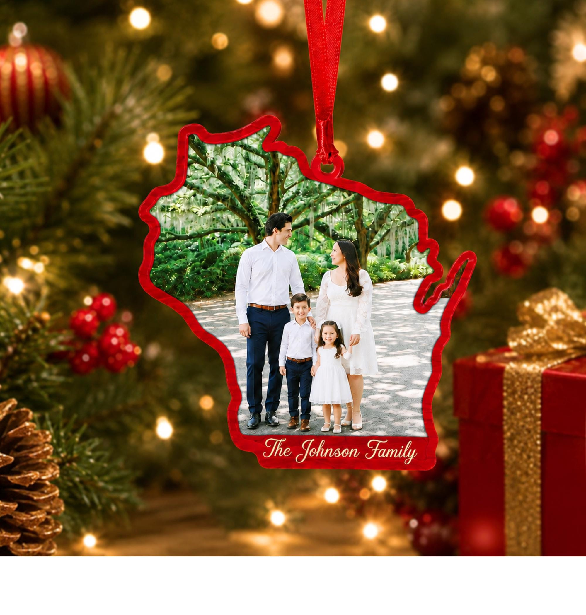 Personalized State Ornament Custom Christmas Tree Decoration Home State Hometown Holiday Keepsake 1 - MeasureMason Personalized State Ornament Custom Christmas Tree Decoration Home State Hometown Holiday Keepsake 1