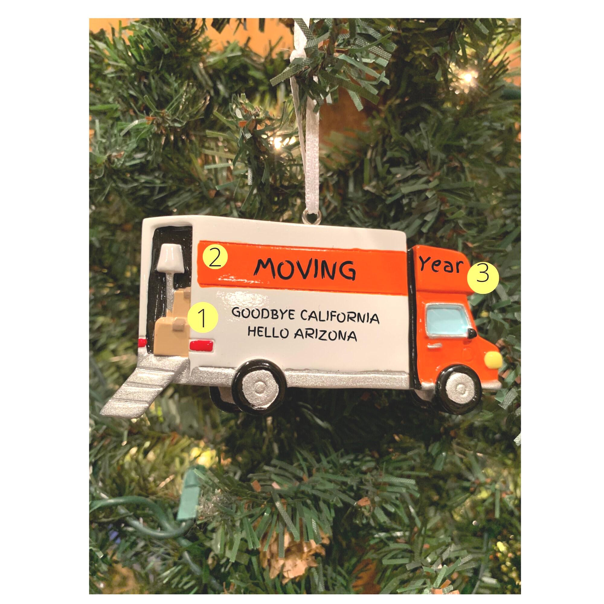 Moving Van Christmas Ornament - New Home Keepsake - 1st Home 1st Apartment Gift