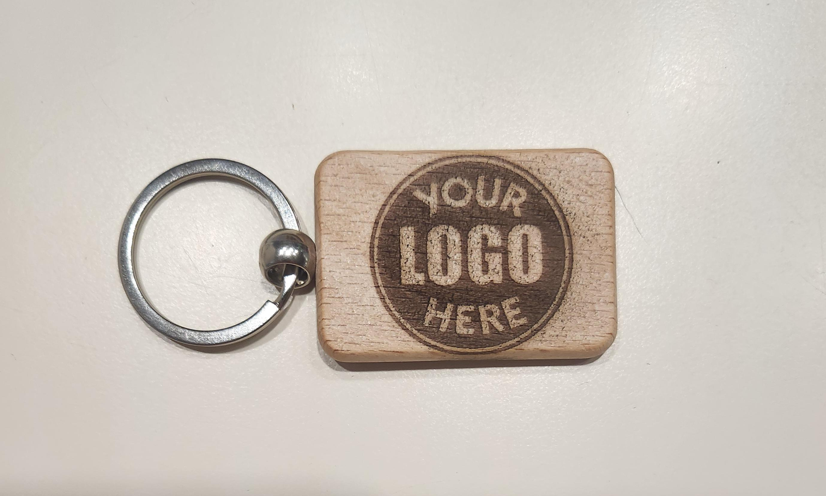 Personalized Wooden Keychain - Custom Engraved Text, Logo, or Picture - Wedding Favor Gift 2 - MeasureMason Personalized Wooden Keychain - Custom Engraved Text, Logo, or Picture - Wedding Favor Gift 2