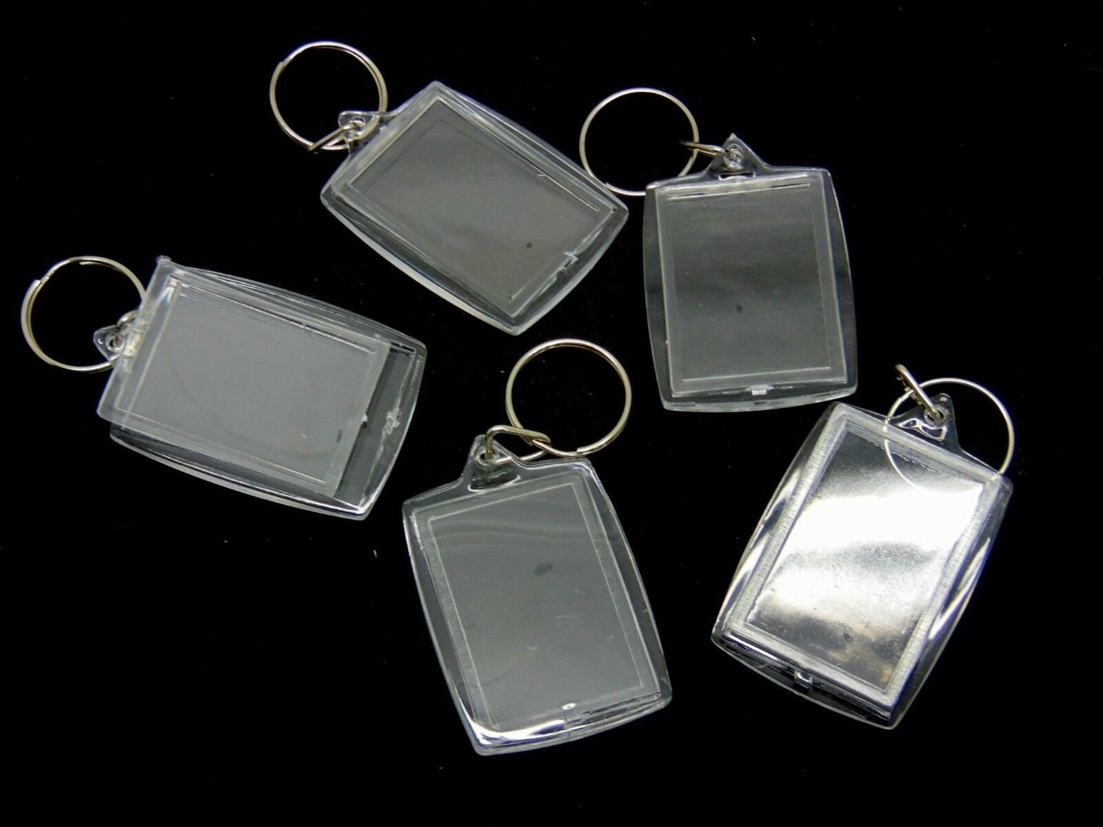 5 Pack Clear Acrylic Blank Key Rings 50mm x 40mm Photo Insert Keychain Blanks 5 Pack Clear Acrylic Blank Key Rings 50mm x 40mm Photo Insert Keychain Blanks