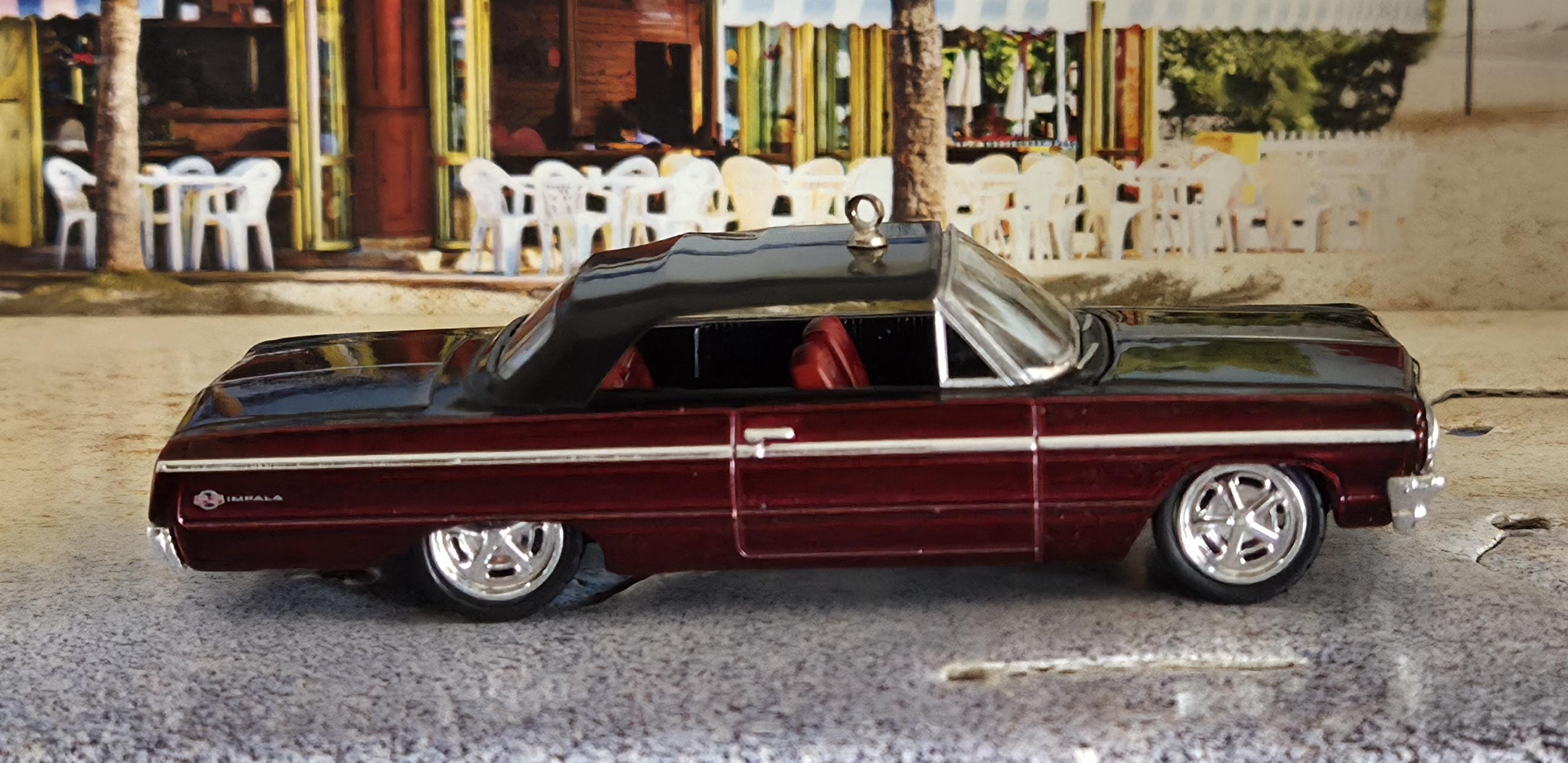 1964 Chevrolet Impala SS 409 Convertible Die Cast Christmas Ornament & Car Mirror Charm Muscle Low Rider M2 Machines 1964 Chevrolet Impala SS 409 Convertible Die Cast Christmas Ornament & Car Mirror Charm Muscle Low Rider M2 Machines