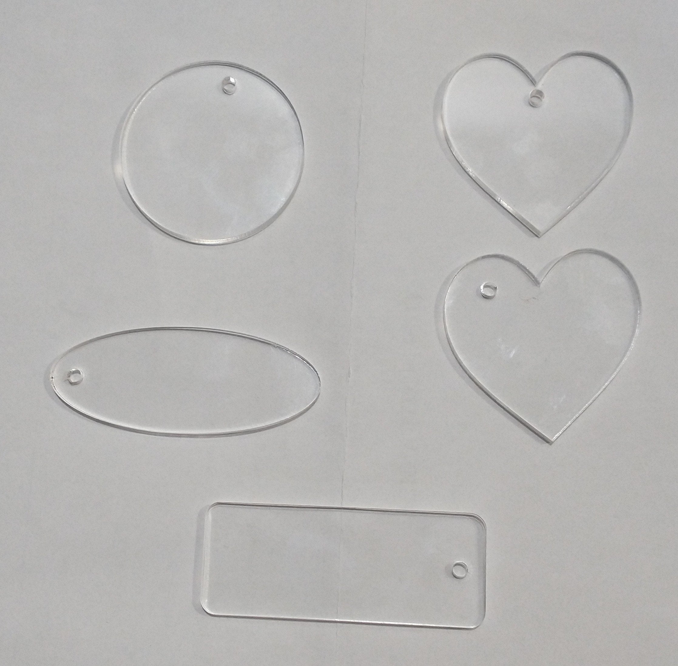 Clear Acrylic Keychain Blanks 25/50/100 Pack Bulk Wholesale 1/8 Clear Acrylic Keychain Blanks 25/50/100 Pack Bulk Wholesale 1/8