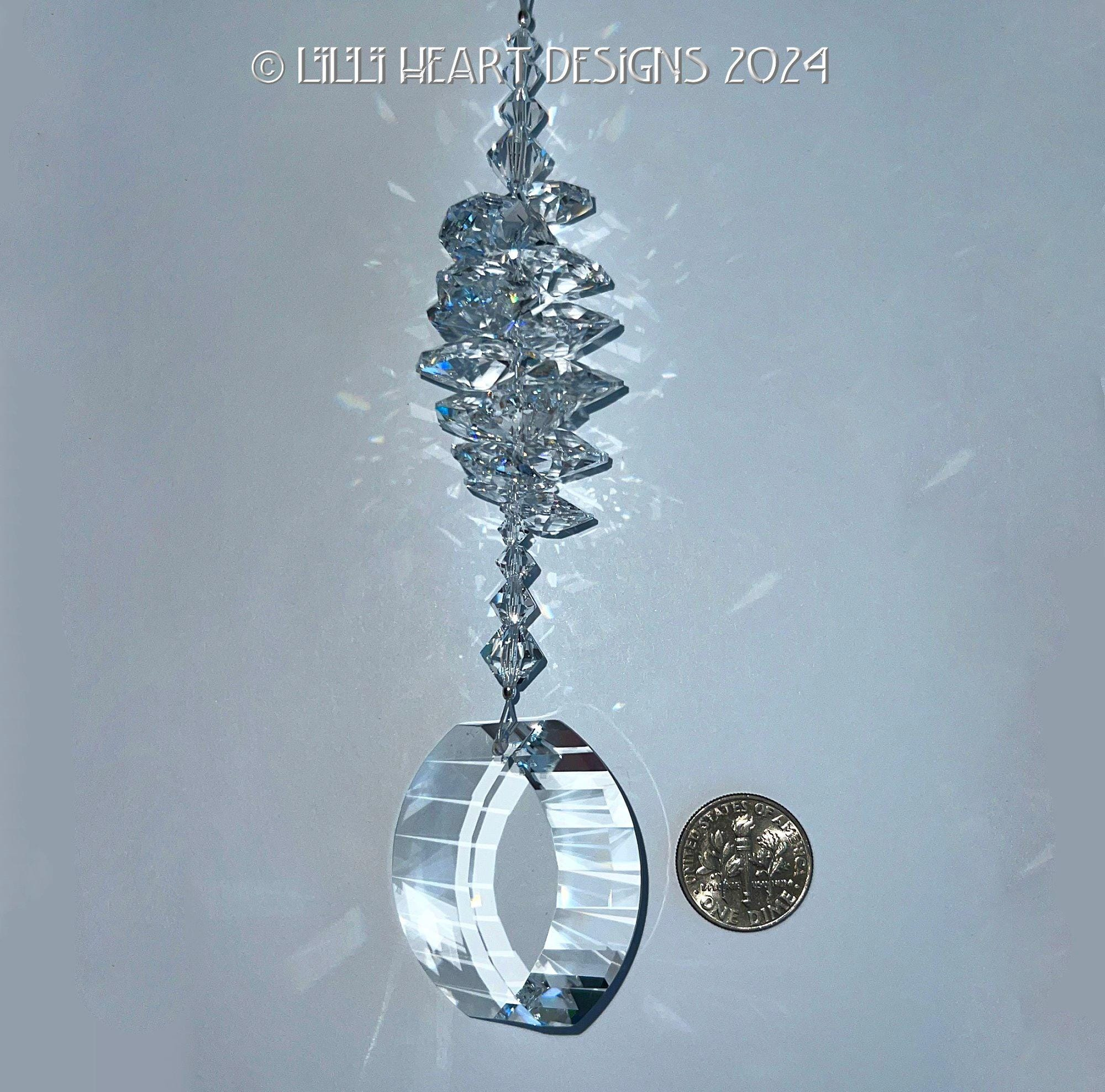 Swarovski Crystal Feng Shui Energy Gate Suncatcher 38mm Clear Octagons Handmade Car Mirror Rainbow Maker 3 - MeasureMason Swarovski Crystal Feng Shui Energy Gate Suncatcher 38mm Clear Octagons Handmade Car Mirror Rainbow Maker 3