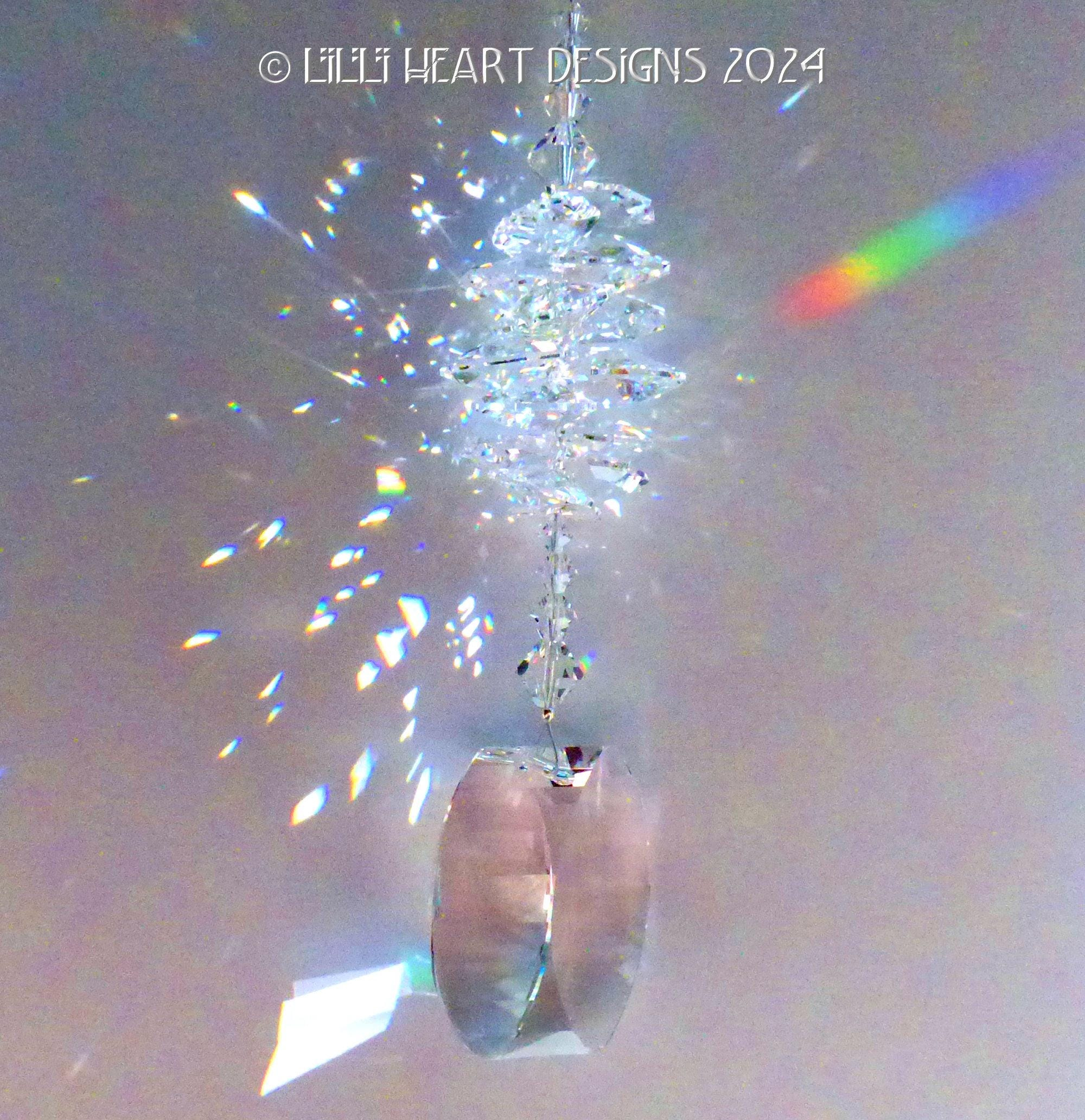 Swarovski Crystal Feng Shui Energy Gate Suncatcher 38mm Clear Octagons Handmade Car Mirror Rainbow Maker 4 - MeasureMason Swarovski Crystal Feng Shui Energy Gate Suncatcher 38mm Clear Octagons Handmade Car Mirror Rainbow Maker 4