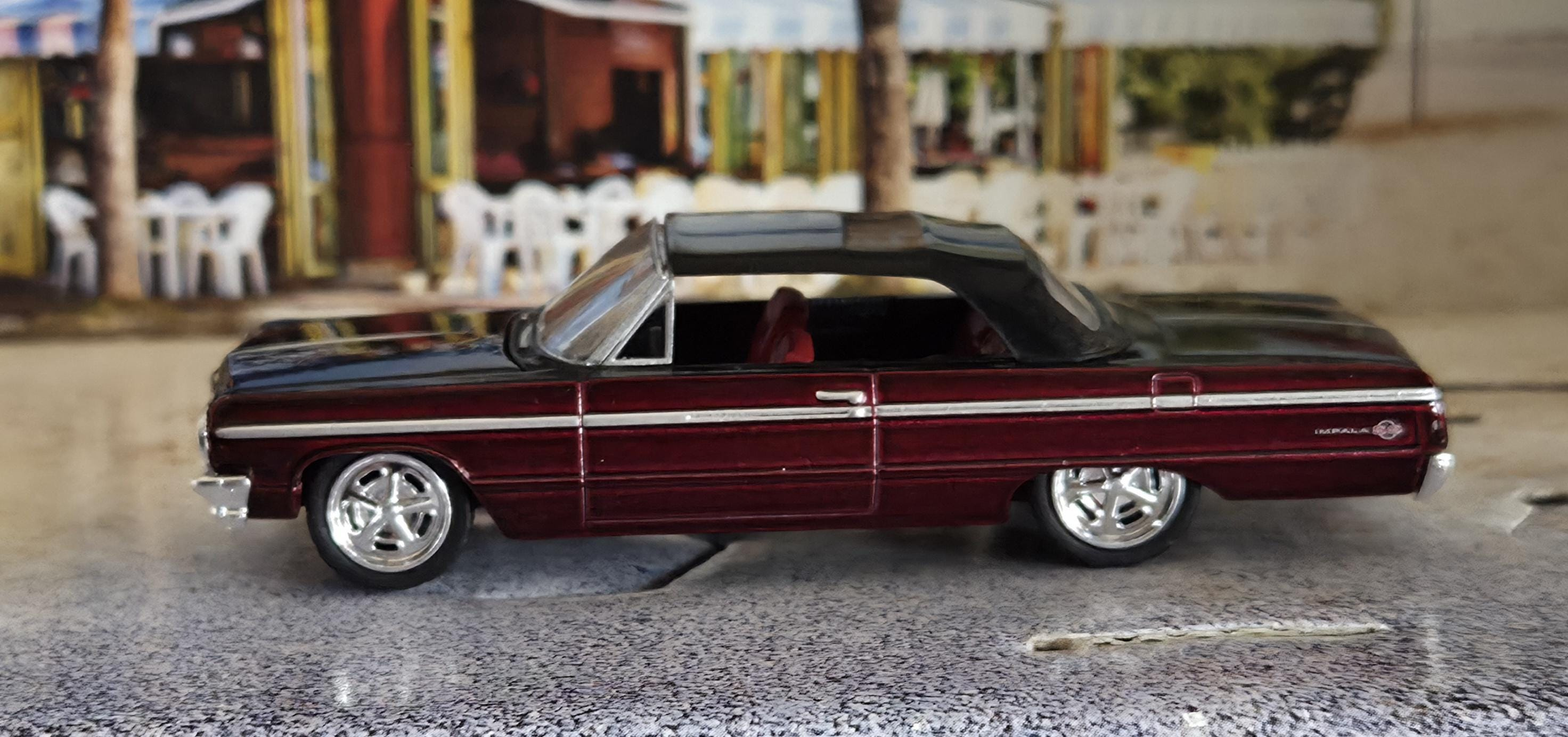 1964 Chevrolet Impala SS 409 Convertible Die Cast Christmas Ornament & Car Mirror Charm Muscle Low Rider M2 Machines 1