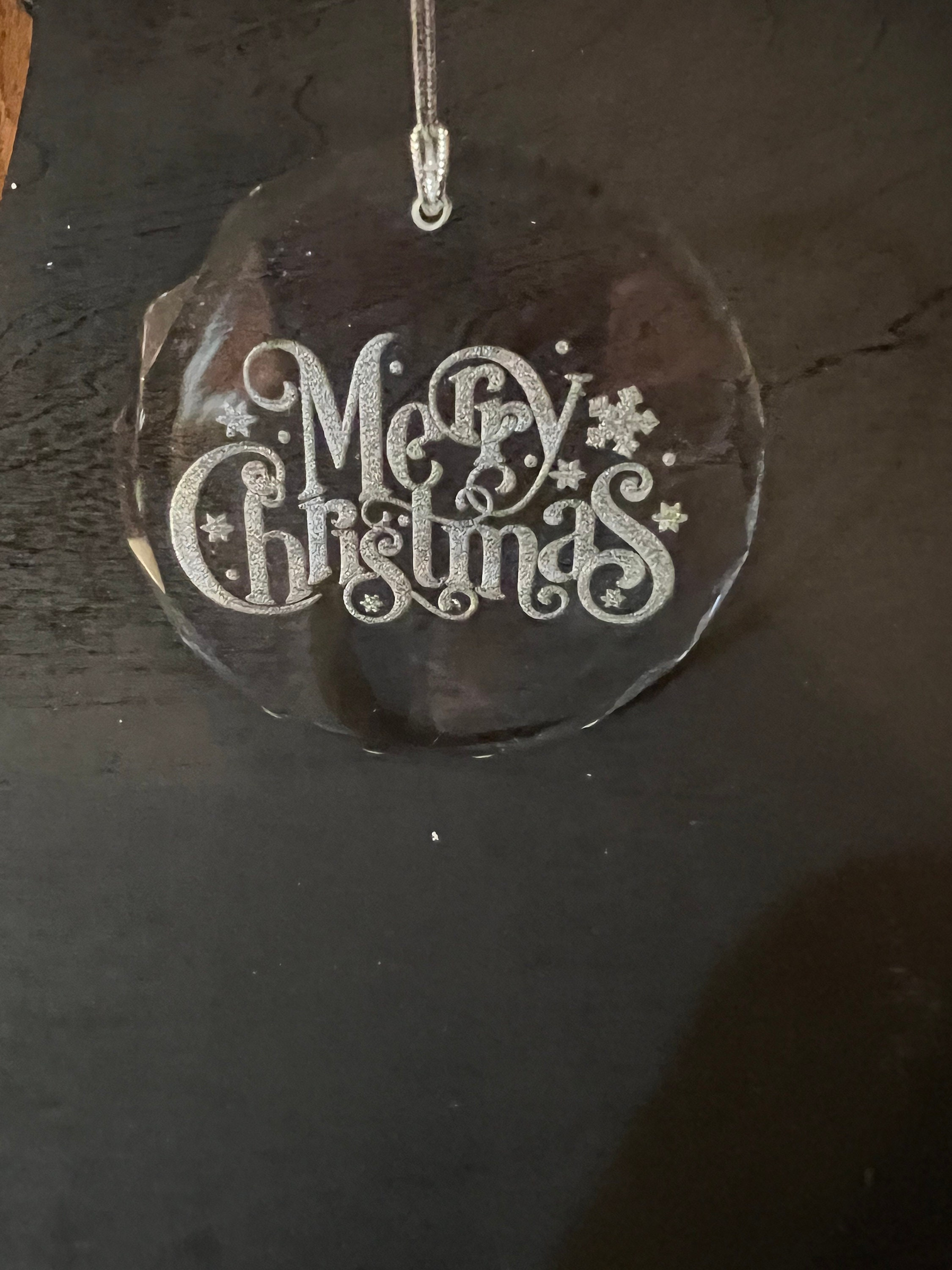 K9 Crystal Christmas Ornaments - Bundle of 20 Laser Engravable 3.25" Round Blanks with Gift Box 3 - MeasureMason K9 Crystal Christmas Ornaments - Bundle of 20 Laser Engravable 3.25" Round Blanks with Gift Box 3