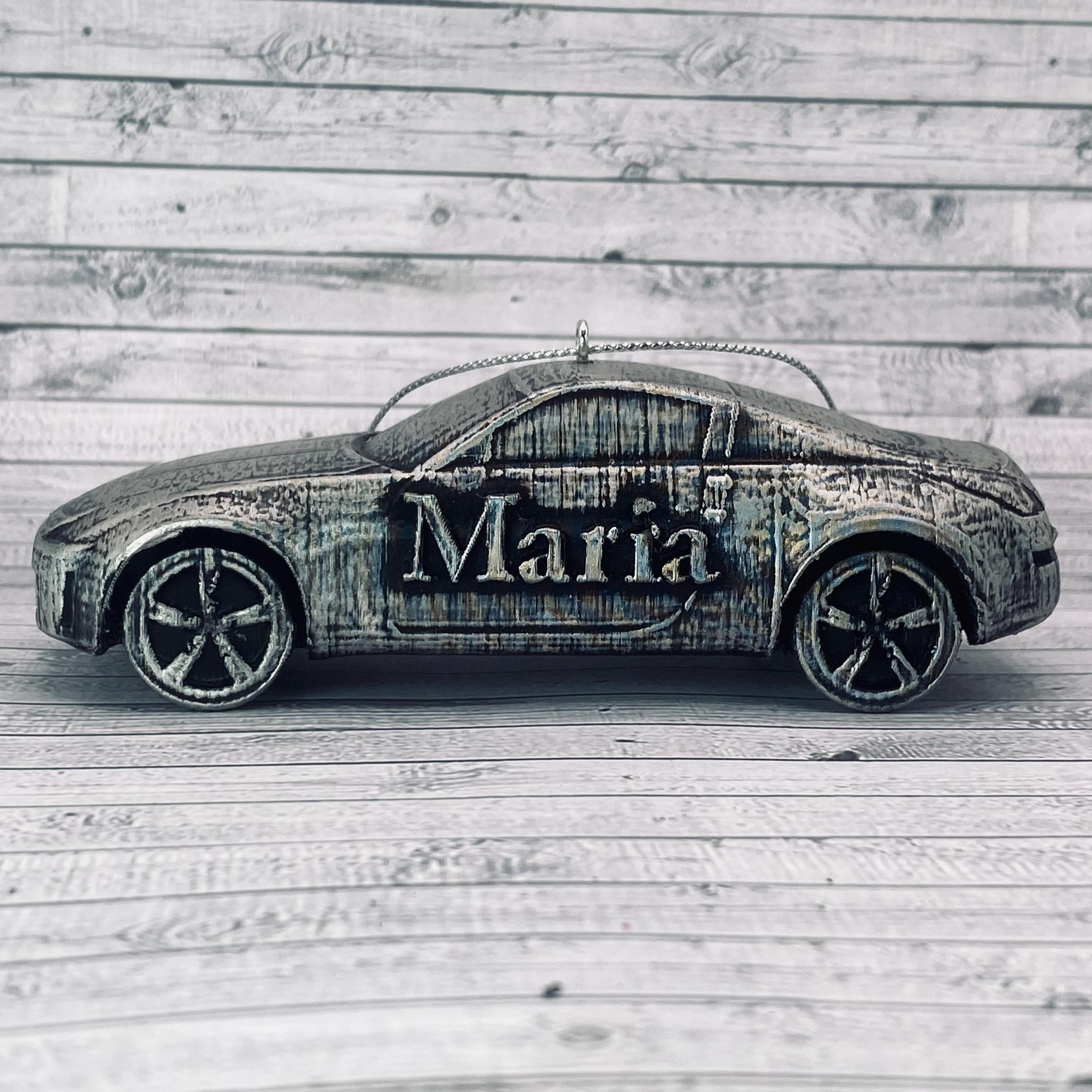 Personalized 3D Printed Nissan 350Z Christmas Ornament - Custom Car Tree Decoration 3 - MeasureMason Personalized 3D Printed Nissan 350Z Christmas Ornament - Custom Car Tree Decoration 3