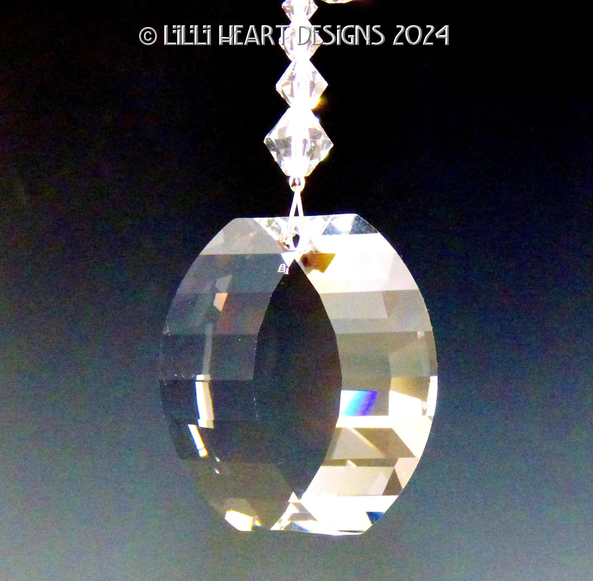 Swarovski Crystal Feng Shui Energy Gate Suncatcher 38mm Clear Octagons Handmade Car Mirror Rainbow Maker 1 - MeasureMason Swarovski Crystal Feng Shui Energy Gate Suncatcher 38mm Clear Octagons Handmade Car Mirror Rainbow Maker 1