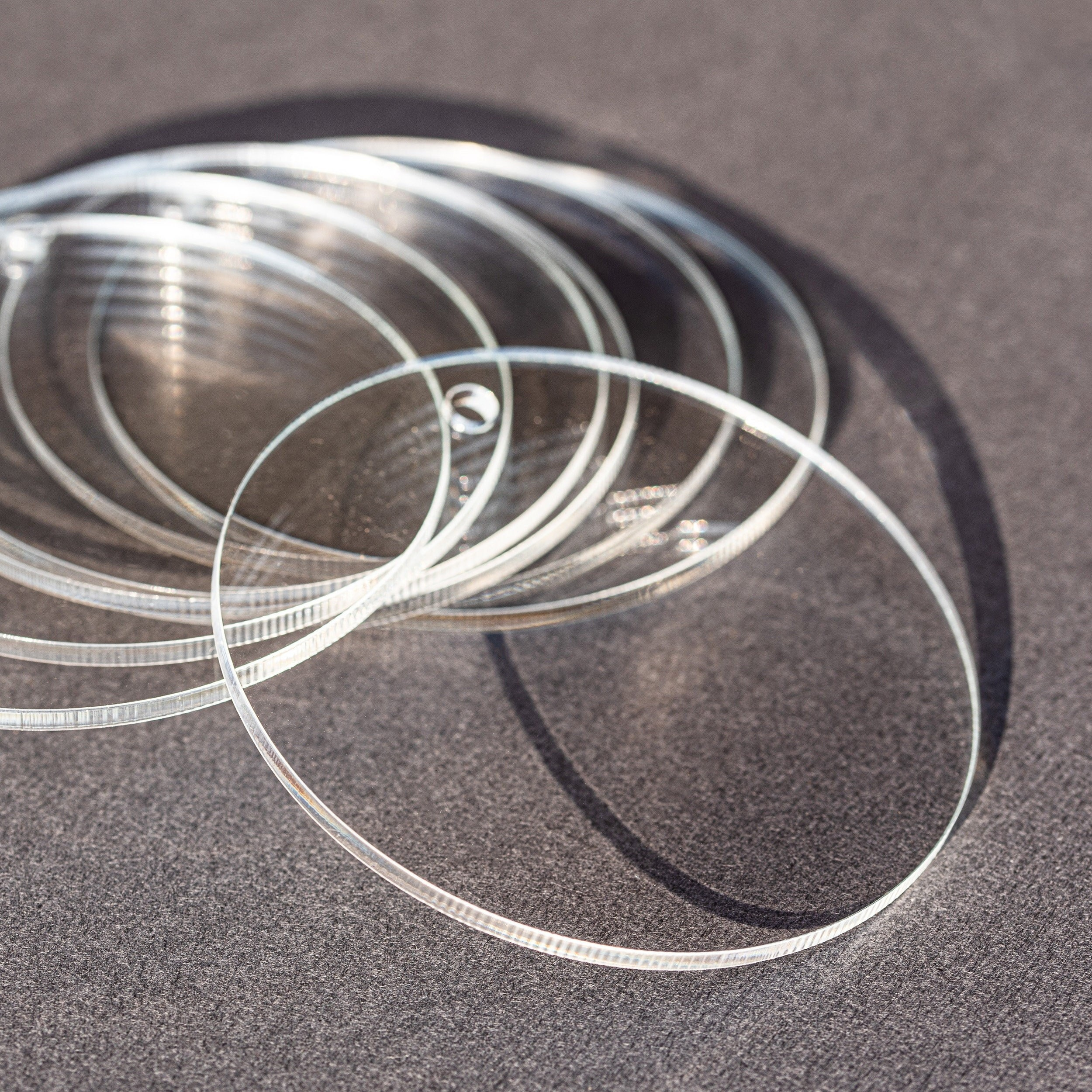 50 Pack 3.5in Clear Acrylic Circles 1/8" Thick Ornament Blanks with 5mm Hole Plexiglass Discs Set of 25, 50, 100 4 - MeasureMason 50 Pack 3.5in Clear Acrylic Circles 1/8" Thick Ornament Blanks with 5mm Hole Plexiglass Discs Set of 25, 50, 100 4