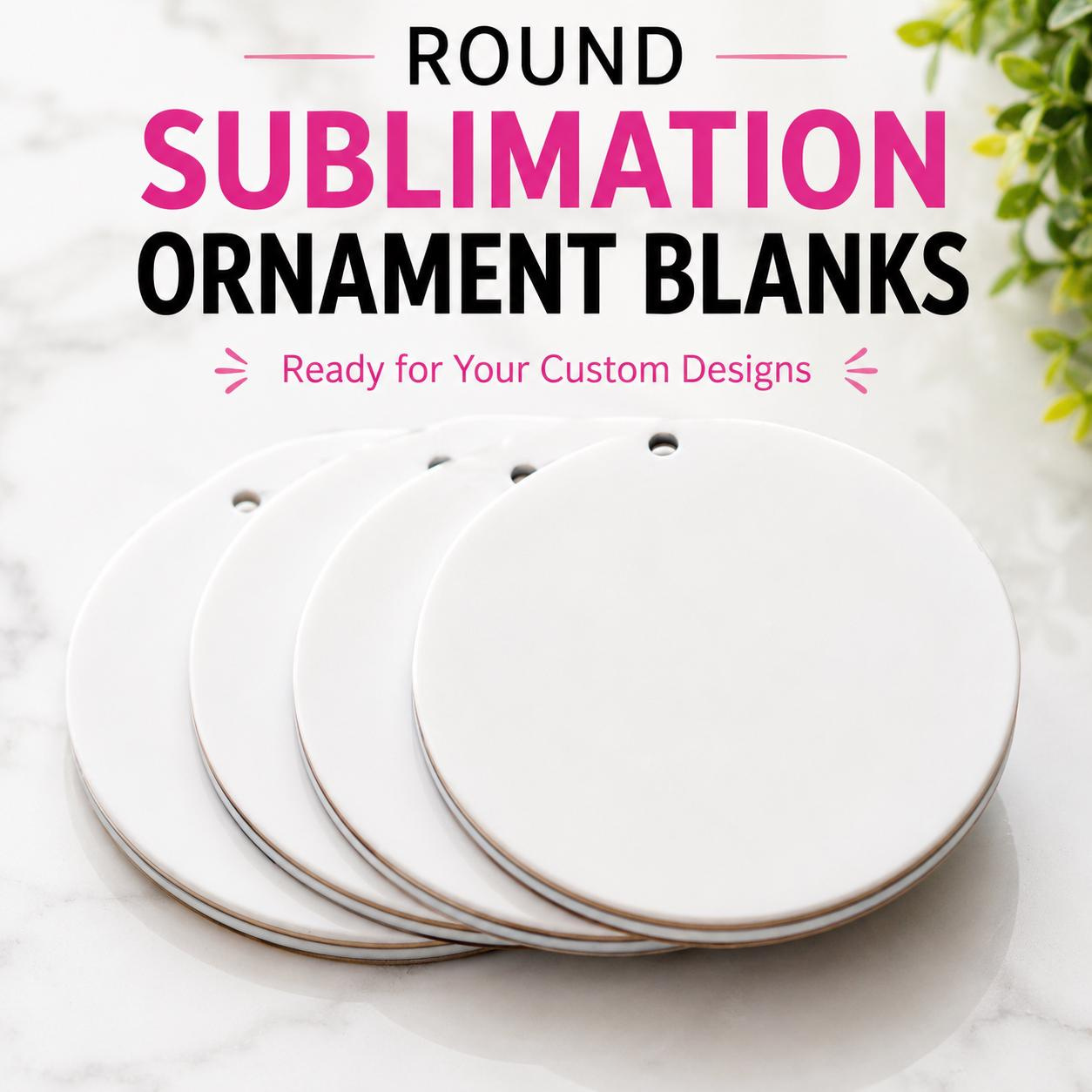 Round Double-Sided Acrylic Sublimation Blank for DIY Crafts Round Double-Sided Acrylic Sublimation Blank for DIY Crafts
